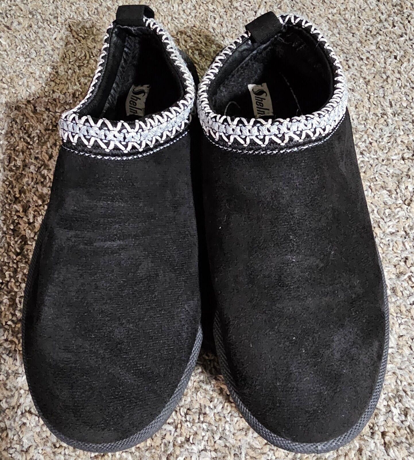 Designer SHELN EUR40 black clog Platform slides Size US 7 / IT 37 - 2 Thumbnail