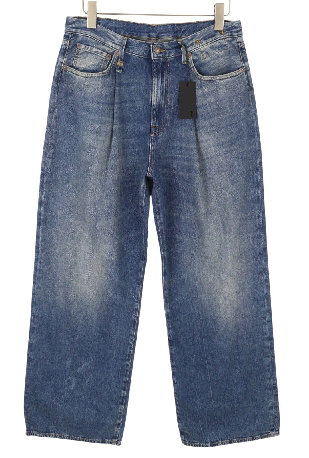 R13 DAMON PLEATED 33 Kellen Faded Blue PS26 88274 Size 33" - 1 Thumbnail