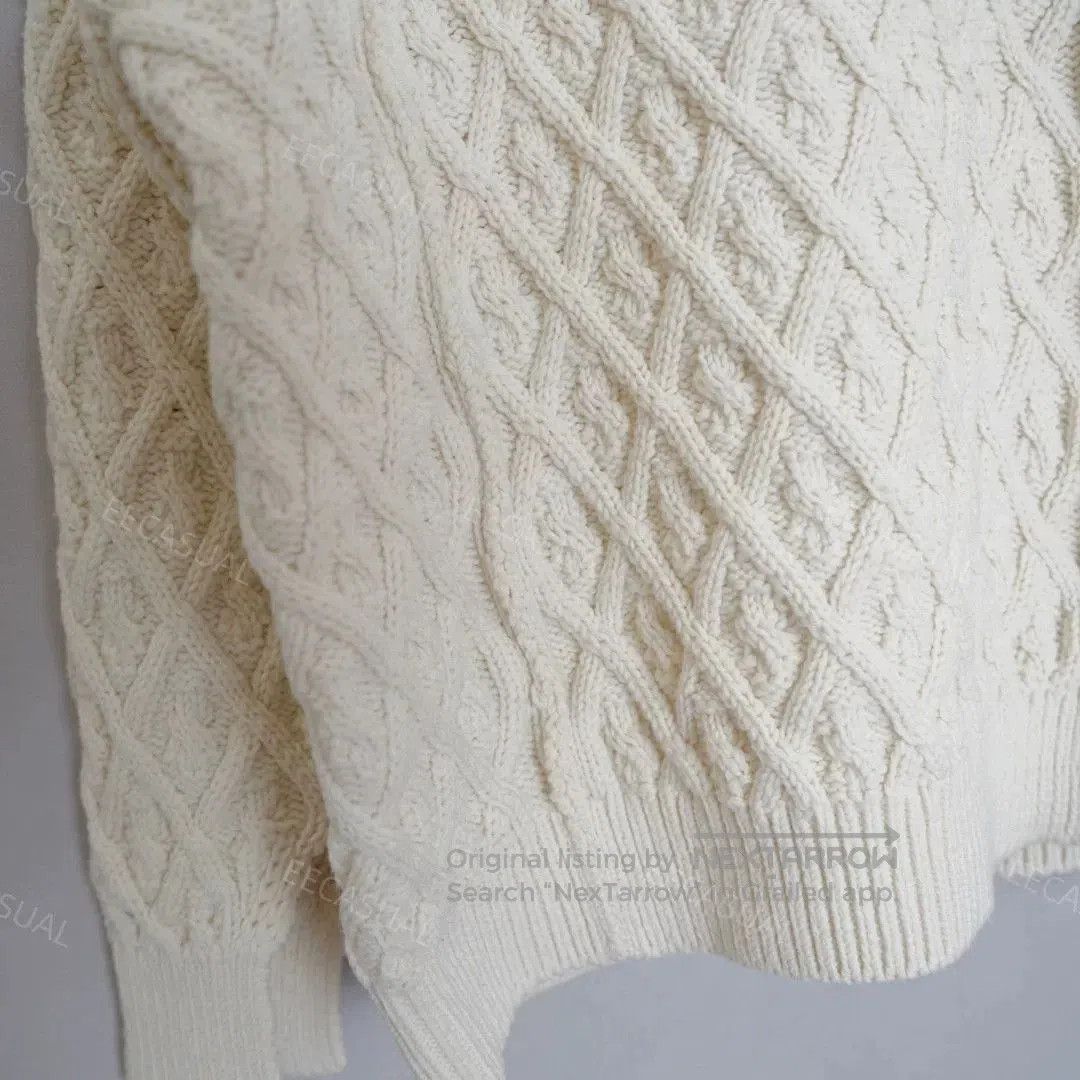 Auralee AURALEE Hard Twist Merino Wool Sweater. Size XS / US 0-2 / IT 36-38 - 6 Thumbnail