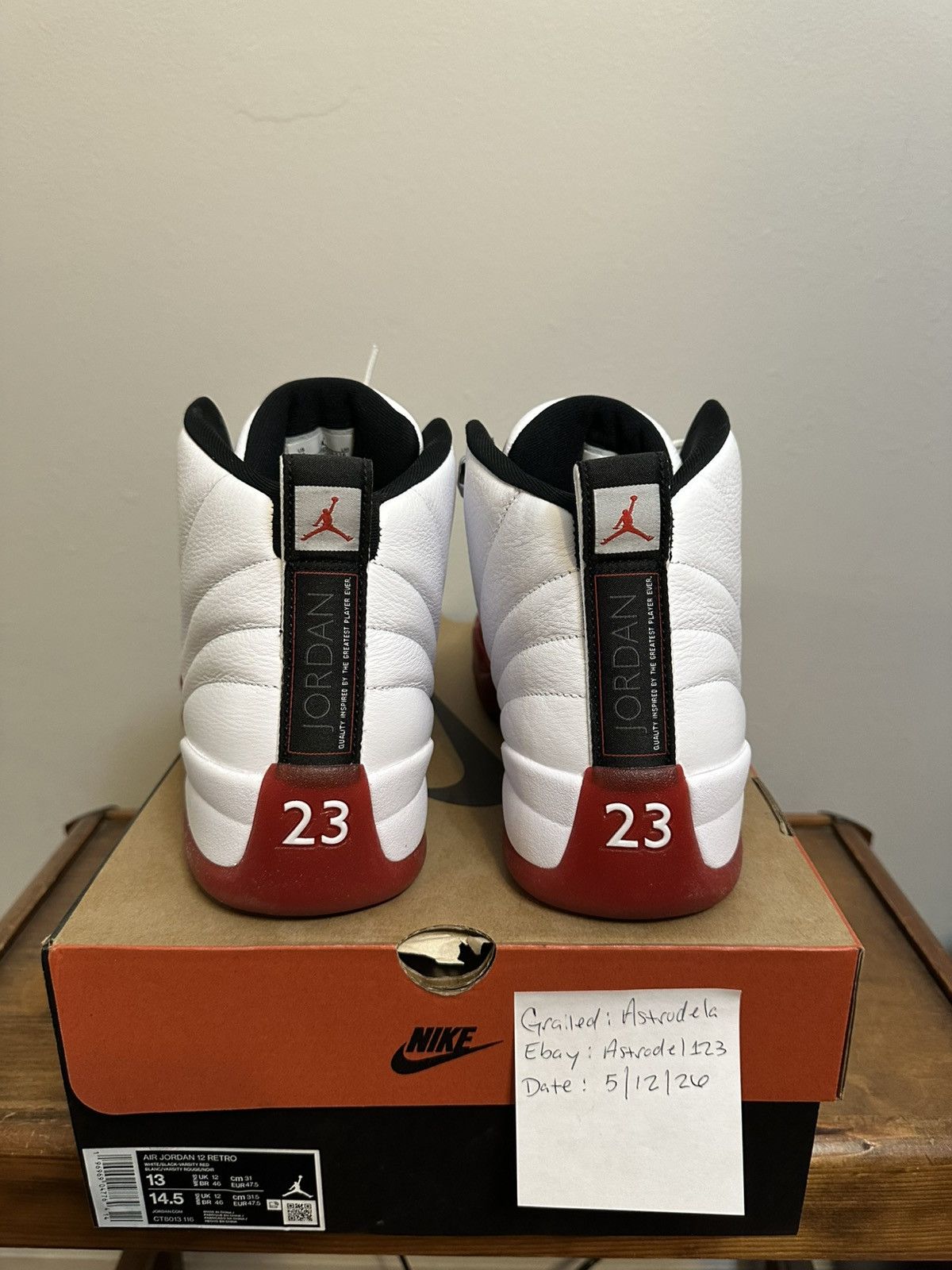 Jordan Brand Nike Air Jordan 12 Retro 2023 Cherry Size 13 Size US 13 / EU 46 - 5 Thumbnail