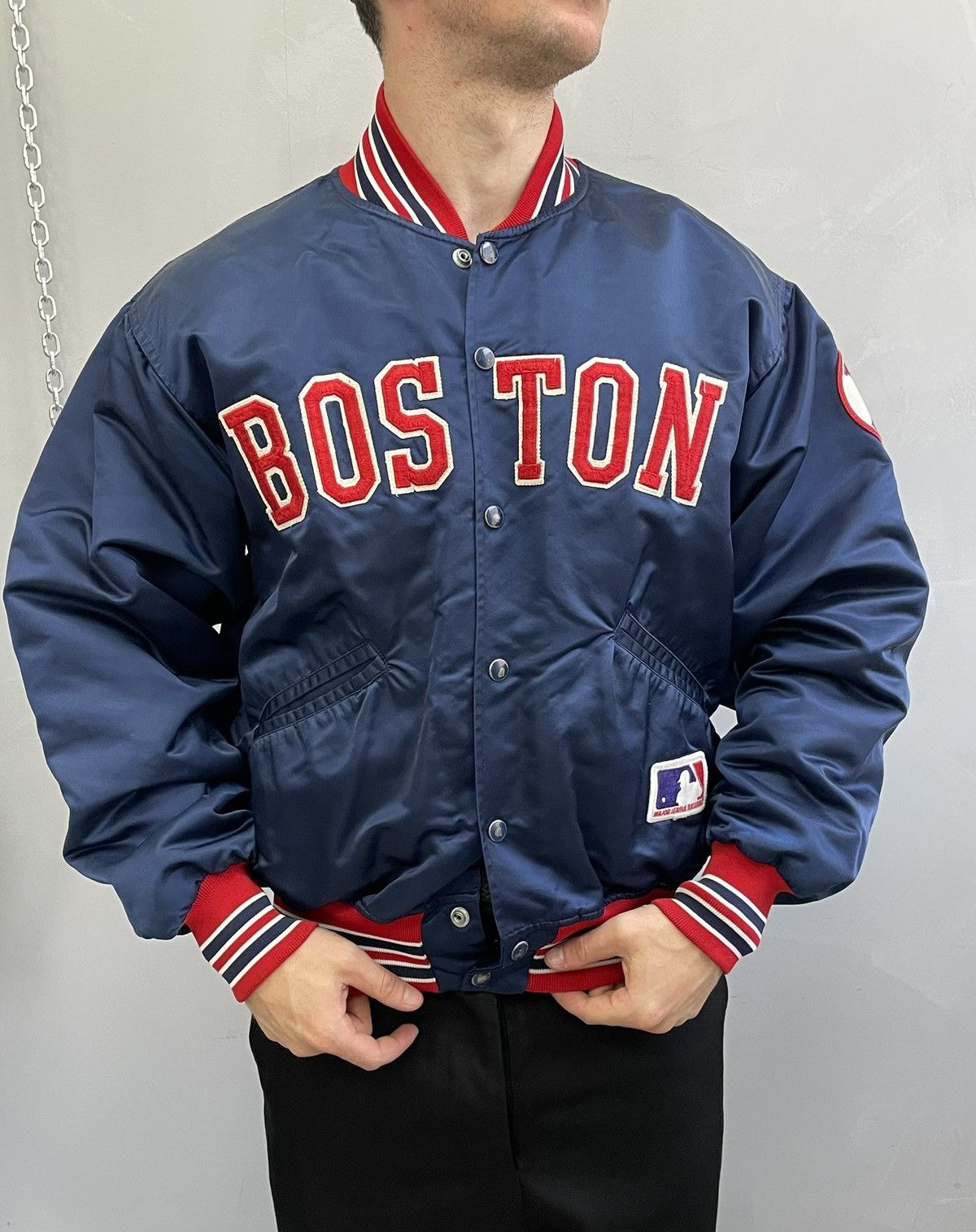 Vintage Red Sox Starter Jacket | Grailed