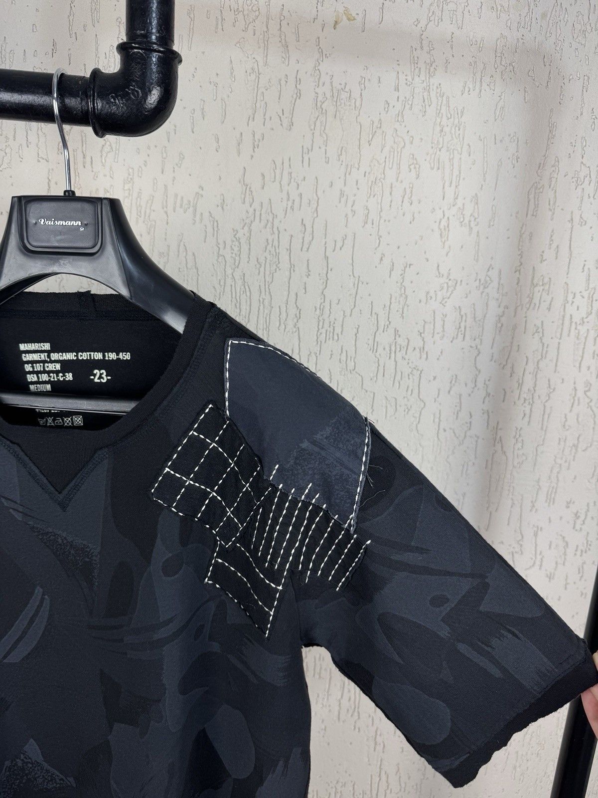 Japanese Brand × Maharishi Maharishi Patchwork T-Shirt Black Embroidered Organic Cotton Size US M / EU 48-50 / 2 - 4 Thumbnail