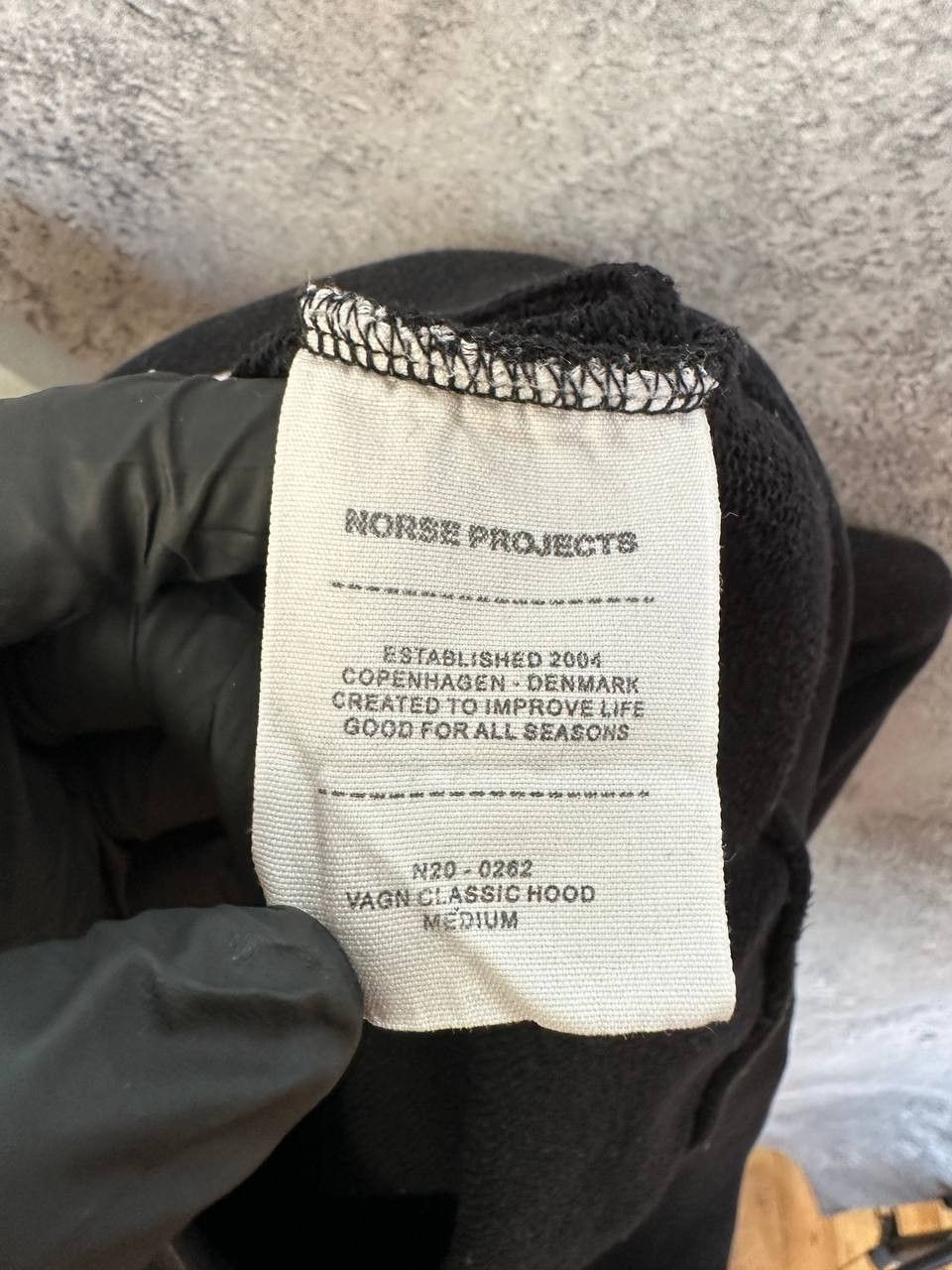 Norse Projects Norse Projects Vagn Classic Faded Hoodie Cotton Black LS Size US M / EU 48-50 / 2 - 14 Thumbnail