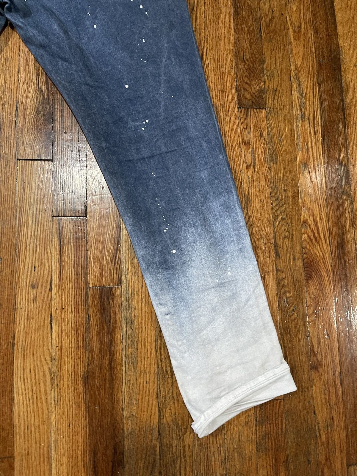 Purple Brand Purple Brand Denim Jeans Cobalt Paint Splatter Spray Size 40 Size US 40 / EU 56 - 19 Thumbnail