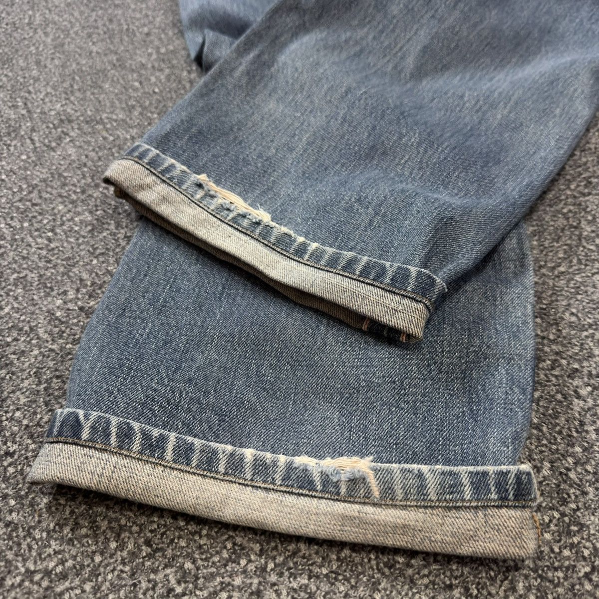 Kapital 🇯🇵 Vintage 90s Selvedge Edwin 505xx Distressed Denim Size US 28 / EU 44 - 12 Thumbnail