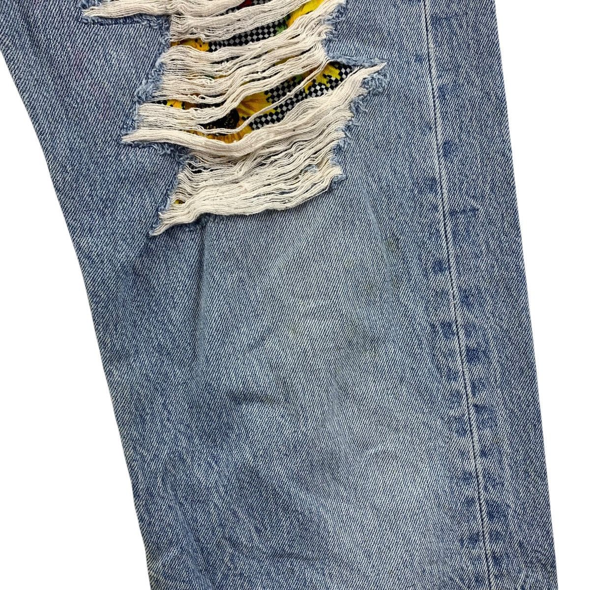 Levi's × Vintage Vintage LEVI’S lot501 distressed custom patchwork blue jeans Size US 32 / EU 48 - 9 Thumbnail