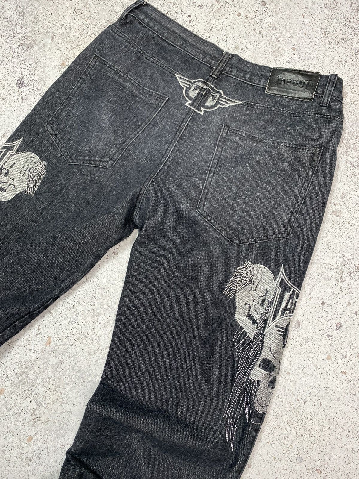 Vintage Vintage Tapout Rap Jeans Big Logo y2k Pants Baggy Skull Men Size US 38 / EU 54 - 16 Thumbnail