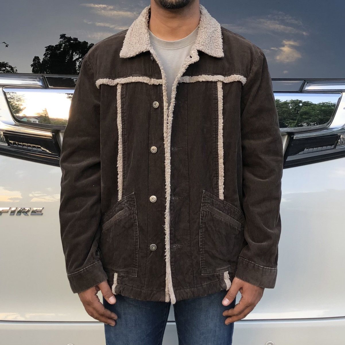 Japanese Brand Vintage ooh mow mao Conduray Lined Sherpa Jacket Size US M / EU 48-50 / 2 - 2 Thumbnail