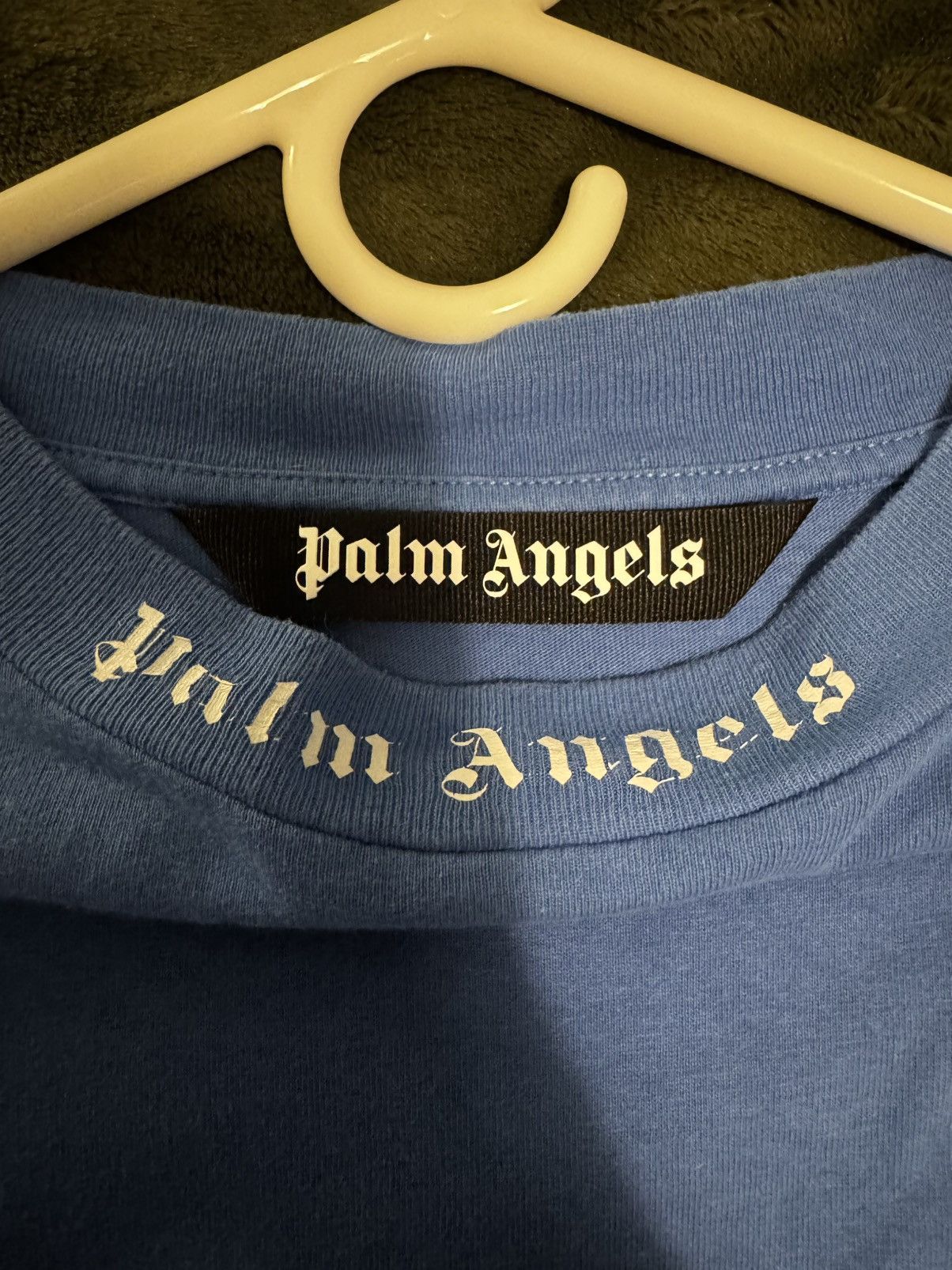 Palm Angels Palm Angels, Baggy Blue Tee Shirt Size US M / EU 48-50 / 2 - 2 Thumbnail