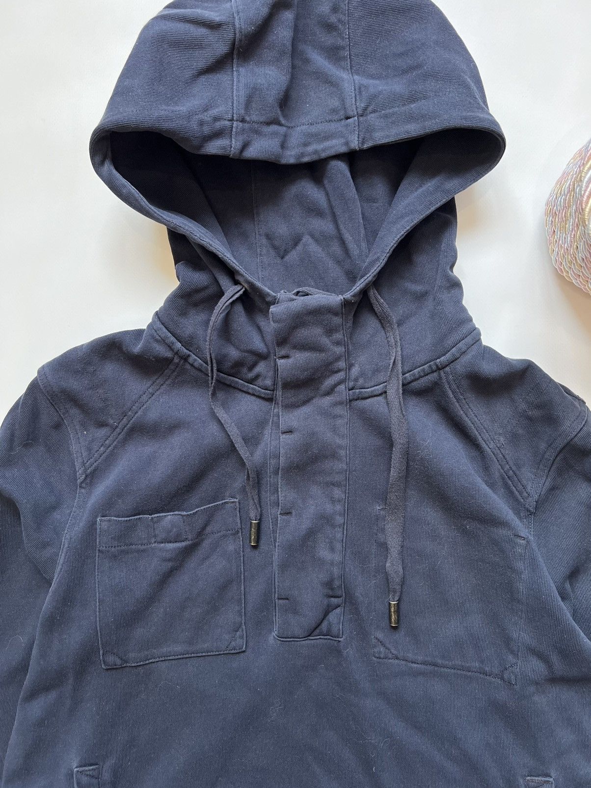 Allsaints Vintage Allsaints Ninja Blue Hoodie Size US L / EU 52-54 / 3 - 2 Thumbnail