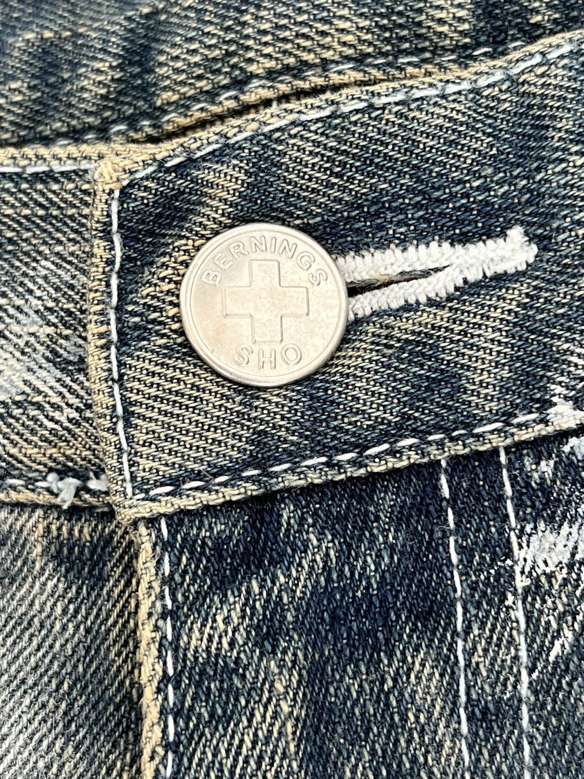BERNINGS SHO FLARE🔥BERNINGS-SHO Distressed Seditionaries Bondage Zippers Size US 29 - 14 Thumbnail