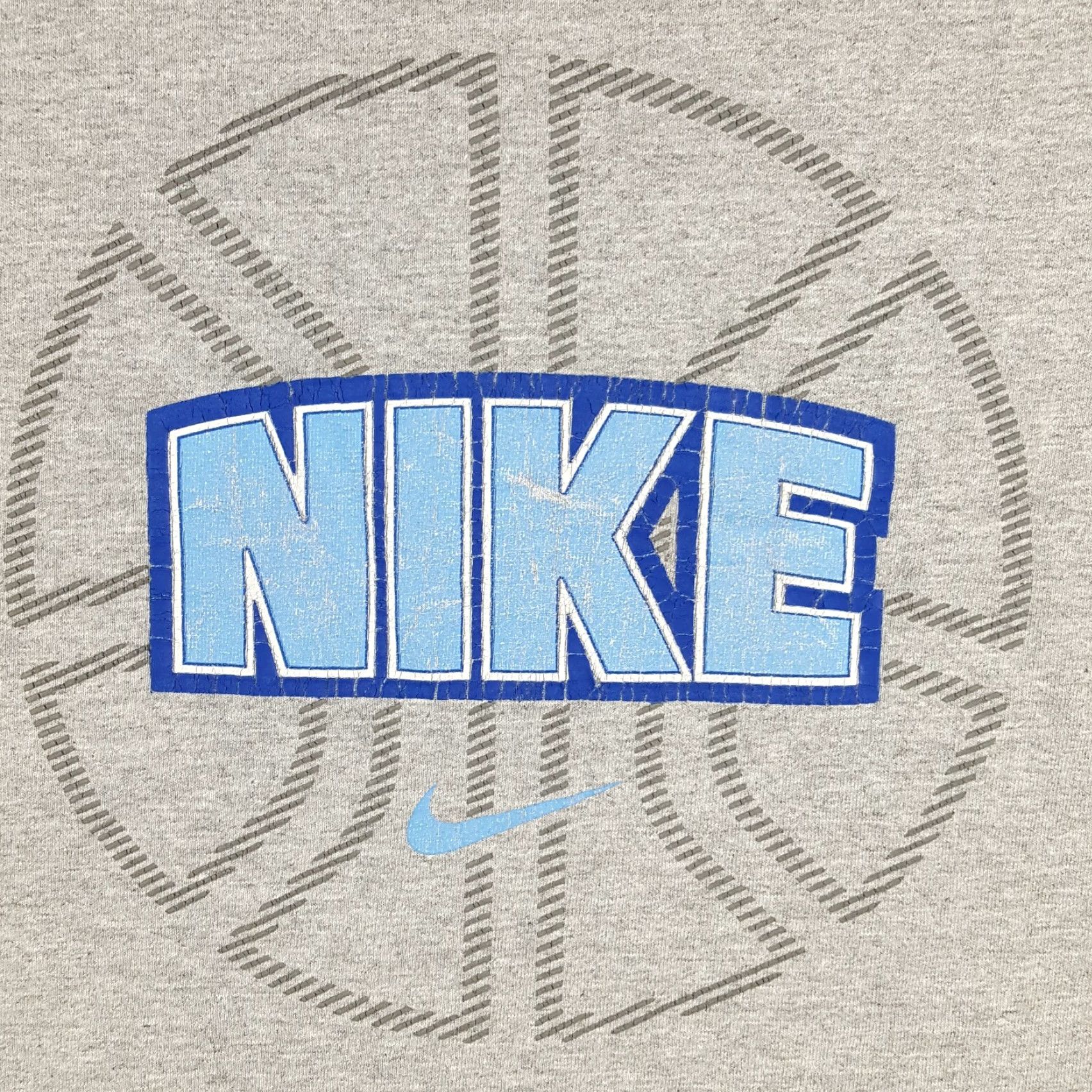 Nike VINTAGE Nike Basketball T-Shirt Men Large Gray 90s 00s Retro Sports Y2K Logo Size US L / EU 52-54 / 3 - 2 Thumbnail