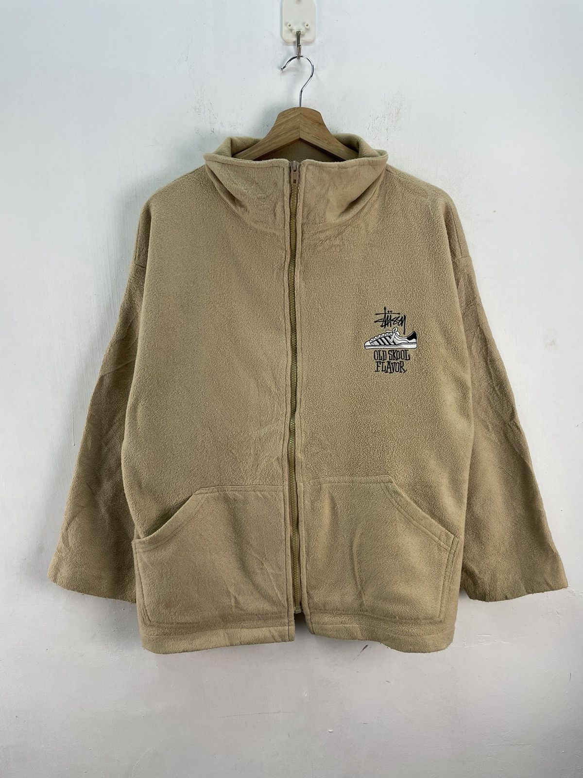 Stussy Vintage 90s Stussy Old Skool Flavor Fleece Jacket Boxy Baggy Size US M / EU 48-50 / 2 - 8 Thumbnail