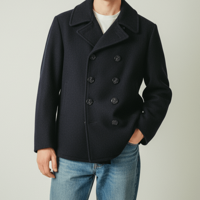 Vintage Schott NYC Peacoat Outdoor Heavy Jacket