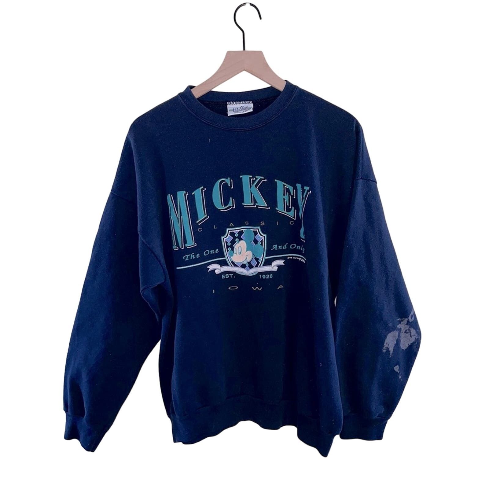 Disney VNTG DISNEY mickey screenprint crewneck XL Size XL / US 12-14 / IT 48-50 - 1 Thumbnail