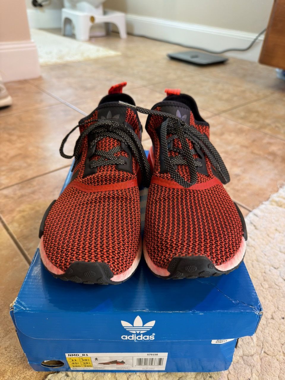 Adidas adidas NMD R1 Lush Red S79158 Size US 11 / EU 44 - 1 Thumbnail