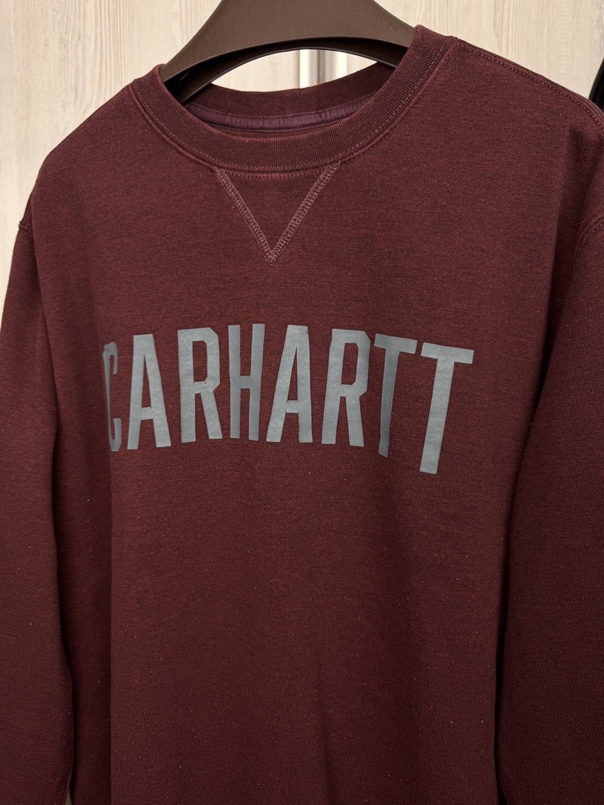 Carhartt Carhartt vintage men midweigh block logo crewneck sweatshirt Size US XL / EU 56 / 4 - 8 Thumbnail