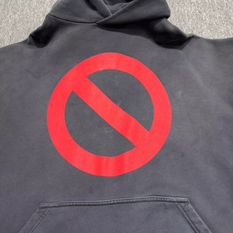 Balenciaga Balenciaga Prohibited Logo Hooded Sweatshirt Size US M / EU 48-50 / 2 - 2 Thumbnail