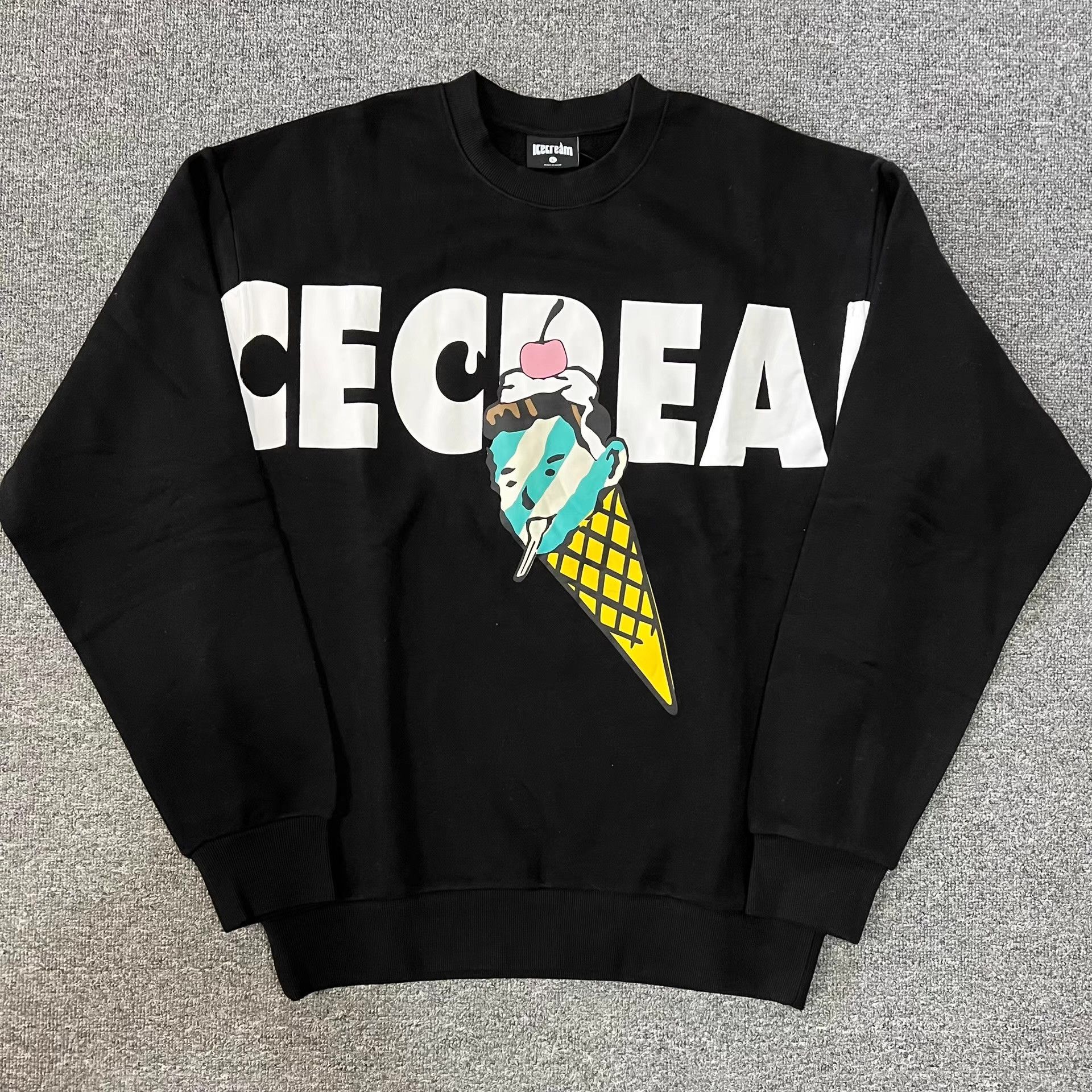 Billionaire Boys Club BBC ICECREAM Face Ice Cream Crew NeckPullover Sweatshirt Q7 Size US L / EU 52-54 / 3 - 1 Thumbnail