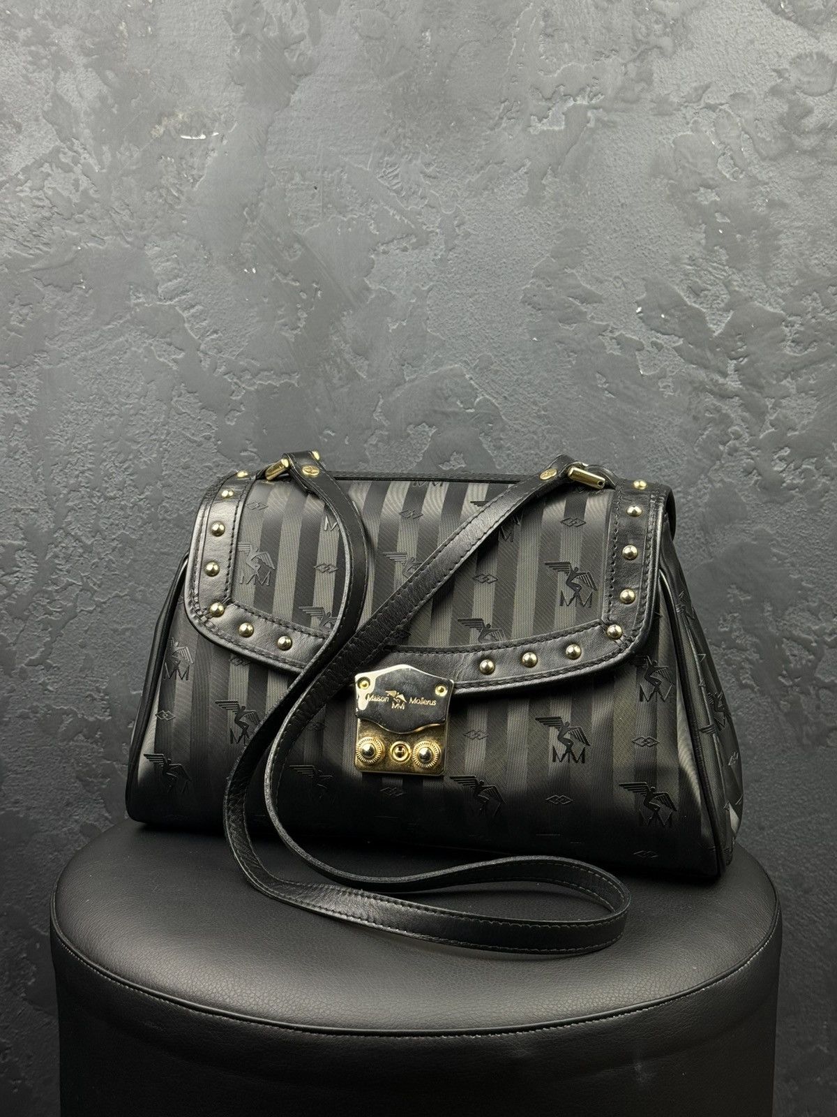 Maison Mollerus Maison Mollerus Leather Women’s Monogram Crossbody Bag Size ONE SIZE - 1 Thumbnail