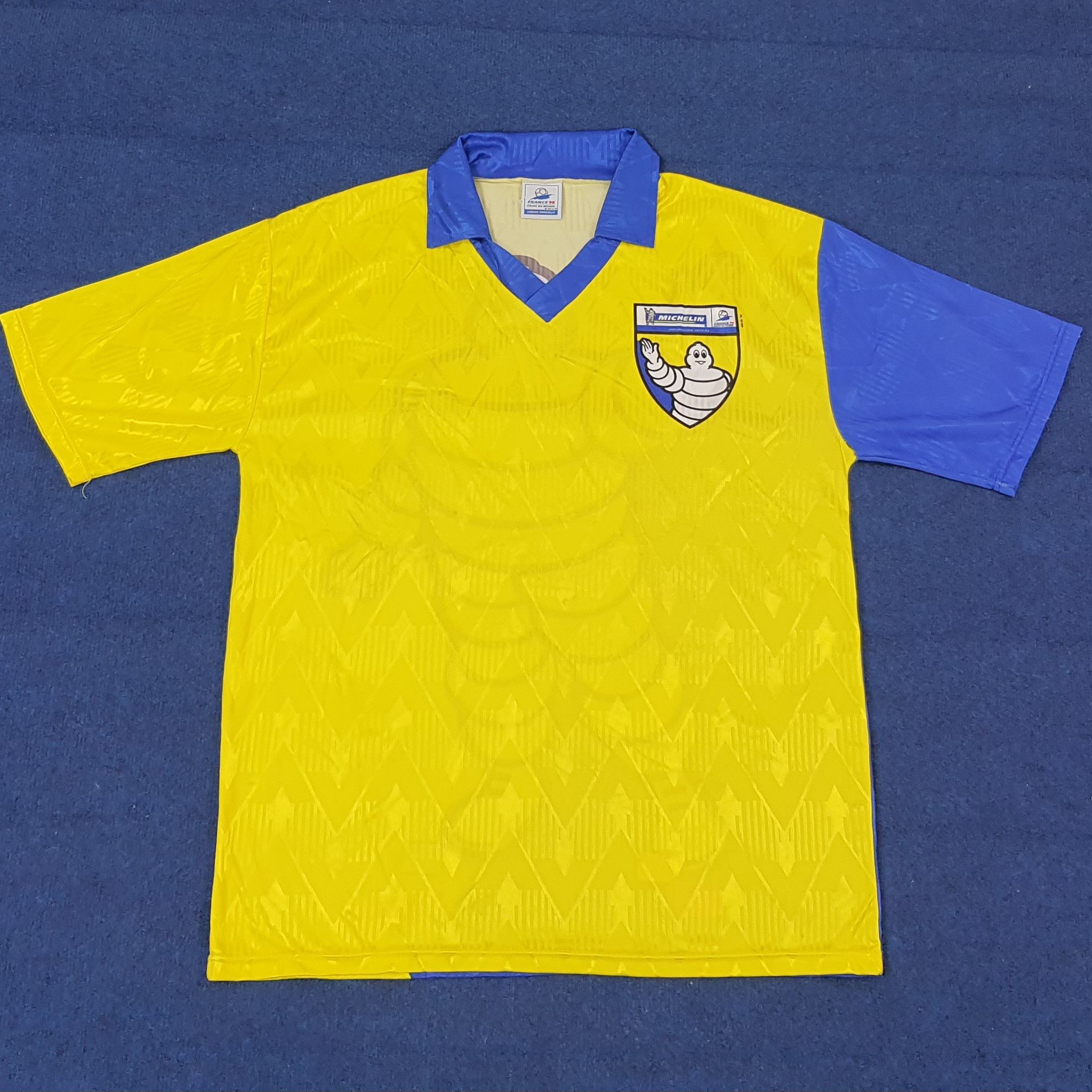 Vintage Vintage 1994 Michelin France Coupe Du Monde Jersey C259N27 Size US L / EU 52-54 / 3 - 3 Thumbnail
