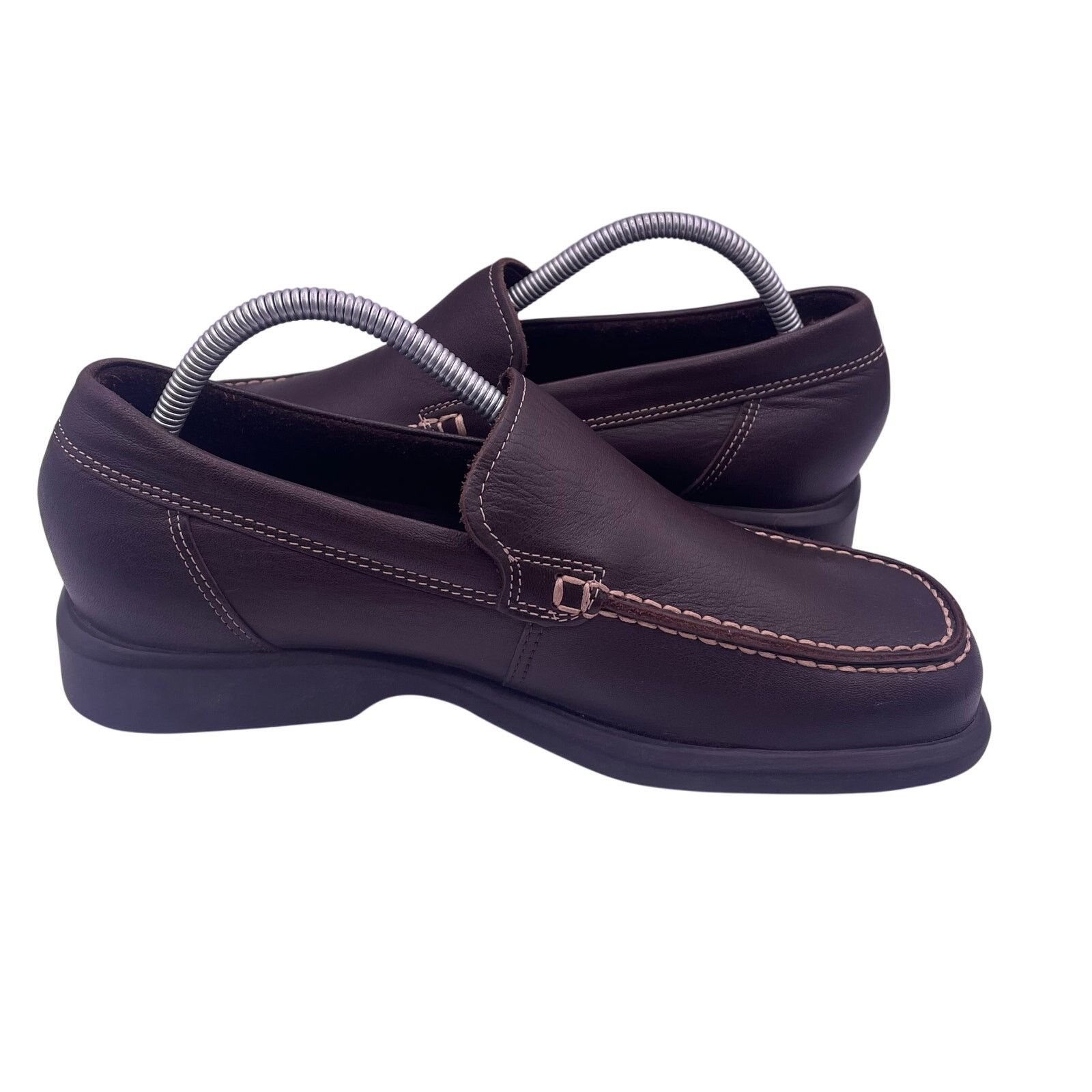 Ecco ECCO Brown Leather Loafers Slip On Comfort Dress Mens 7.5 Size US 7.5 / EU 40-41 - 5 Thumbnail