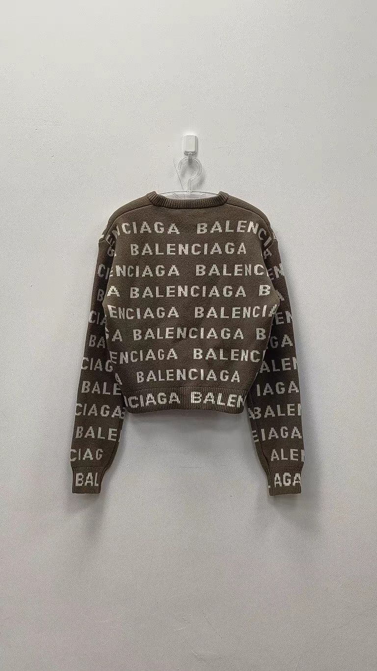 Balenciaga Balenciaga SS24 Color-Block Logo Long Sleeve Sweater K2 Size S / US 4 / IT 40 - 2 Thumbnail