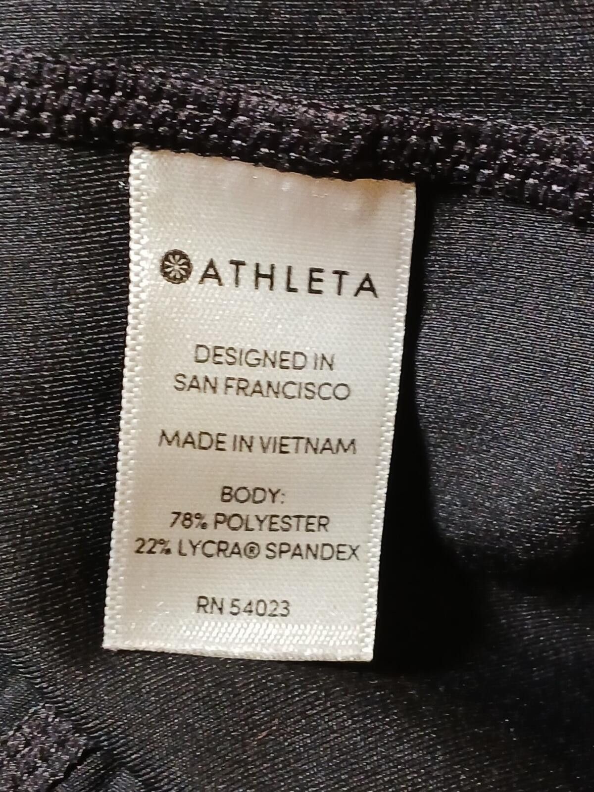 Other Athleta Legging Pants Size M Zip Pockets Black Stretch 28x27 Size 32" / US 10 / IT 46 - 3 Thumbnail