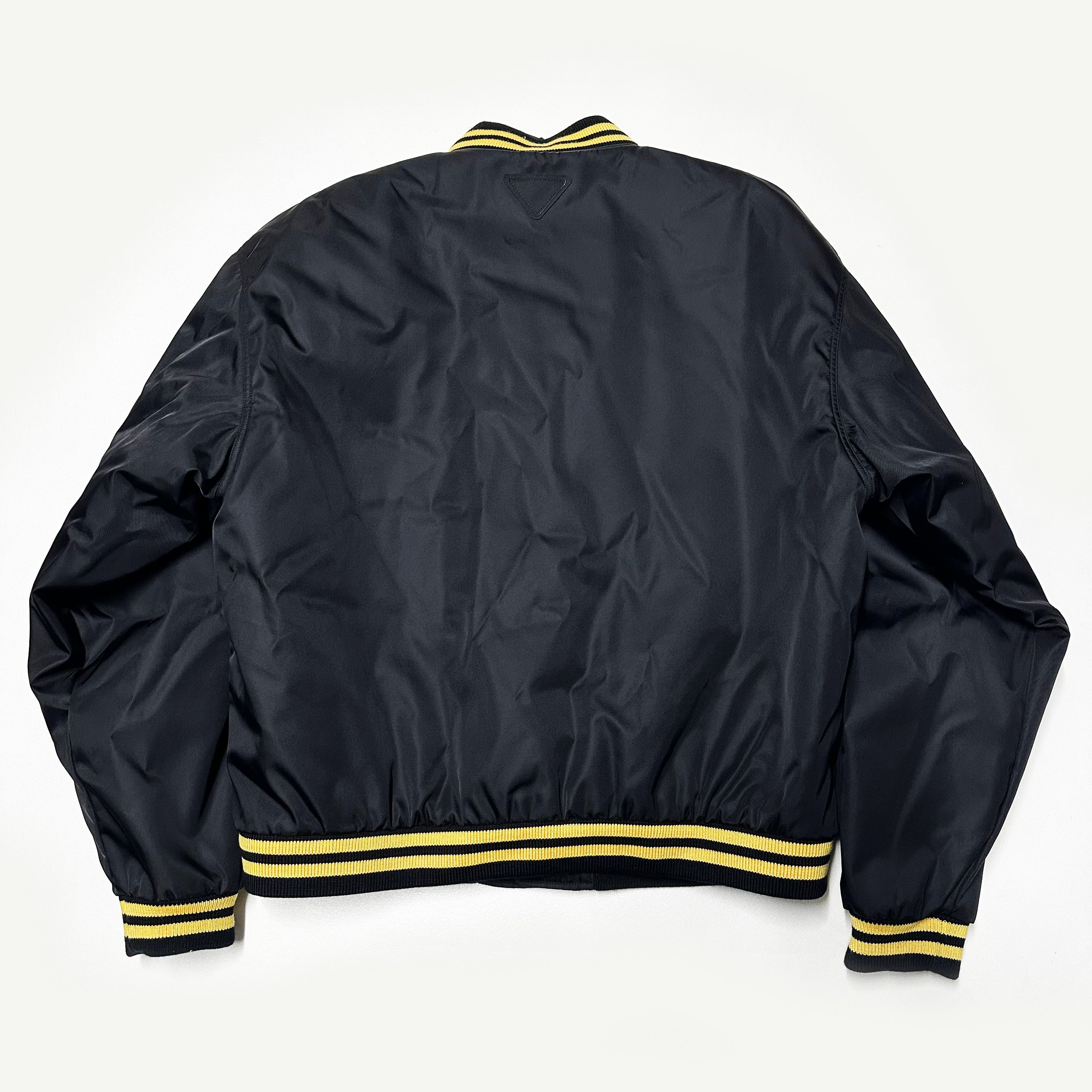 Prada Prada mens size XL re-nylon Bomber jacket baseball varsity Size US XL / EU 56 / 4 - 6 Thumbnail