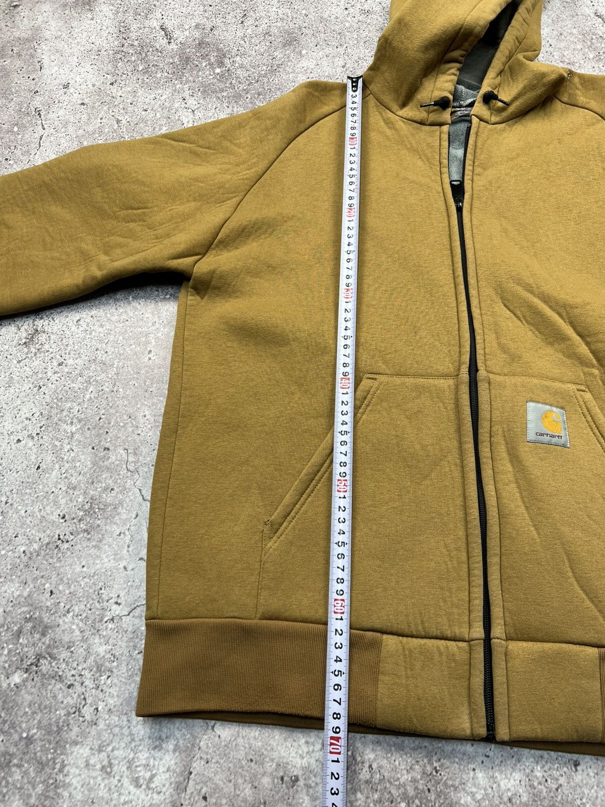 Carhartt Vtg Carhartt Thermal Lined Hoodie Zip Up Sweater thrashed Size US L / EU 52-54 / 3 - 9 Thumbnail