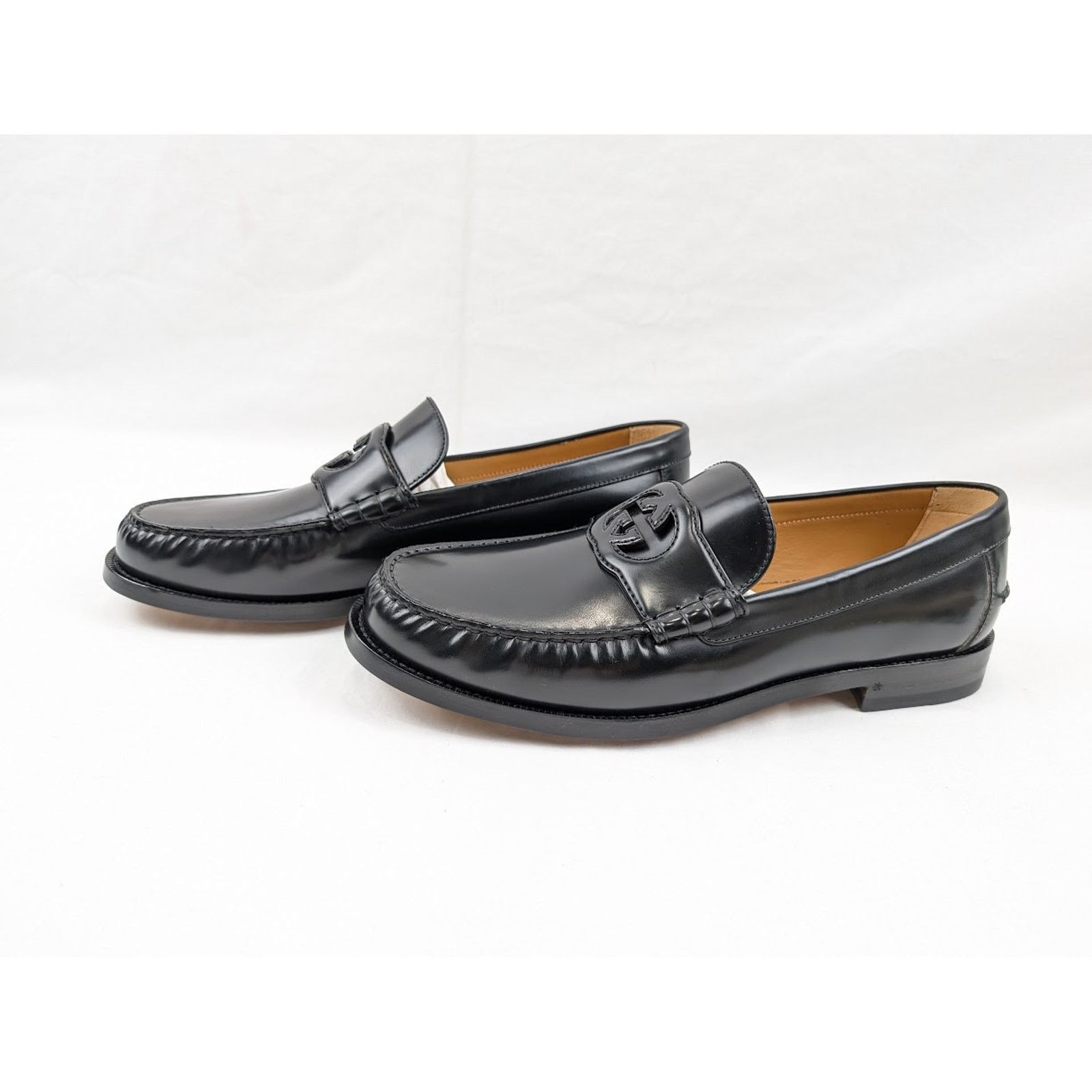 Gucci o1rshd1 Interlocking G Loafers in Black Size US 10.5 / EU 43-44 - 15 Thumbnail