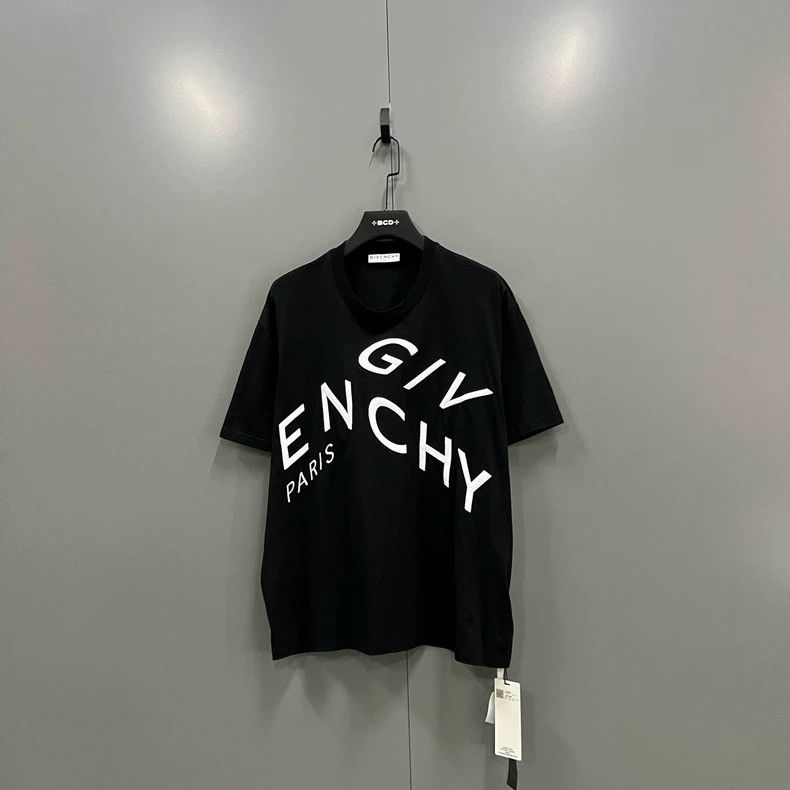 Givenchy Givenchy Black Letter Embroidery Short Sleeve Size US L / EU 52-54 / 3 - 1 Thumbnail