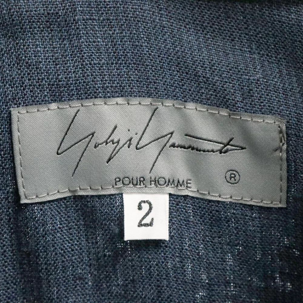 Yohji Yamamoto Yohji Yamamoto POUR HOMME 23SS Linen Long Sleeve Shirt Size US M / EU 48-50 / 2 - 5 Thumbnail