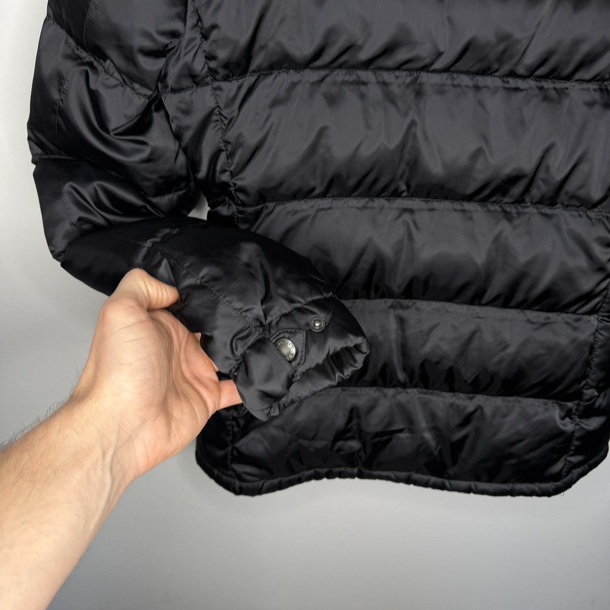 Prada Goose Down Black Fox Fur Puffer Coat Jacket 38 Milan Size XS / US 0-2 / IT 36-38 - 10 Thumbnail