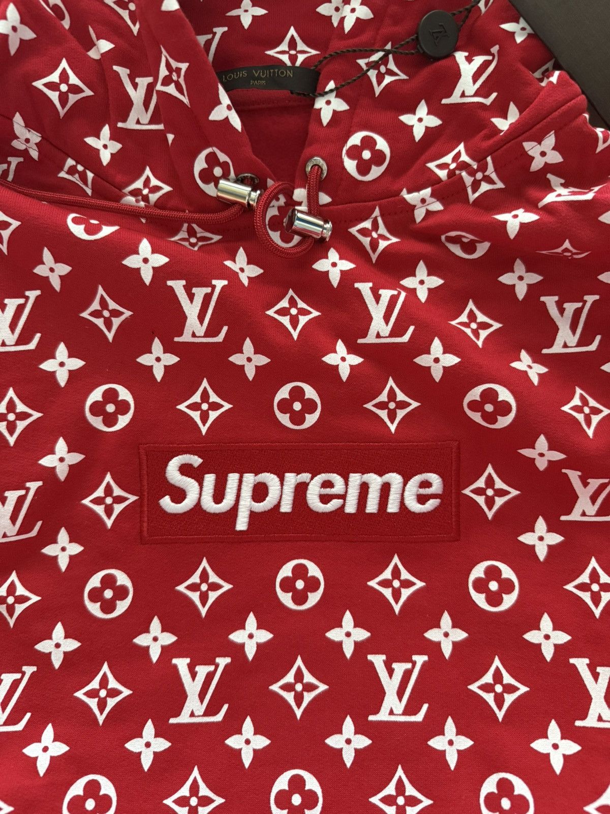 Louis Vuitton × Supreme Supreme x Louis Vuitton Box Logo Hooded Sweatshirt Size US XXL / EU 58 / 5 - 16 Thumbnail