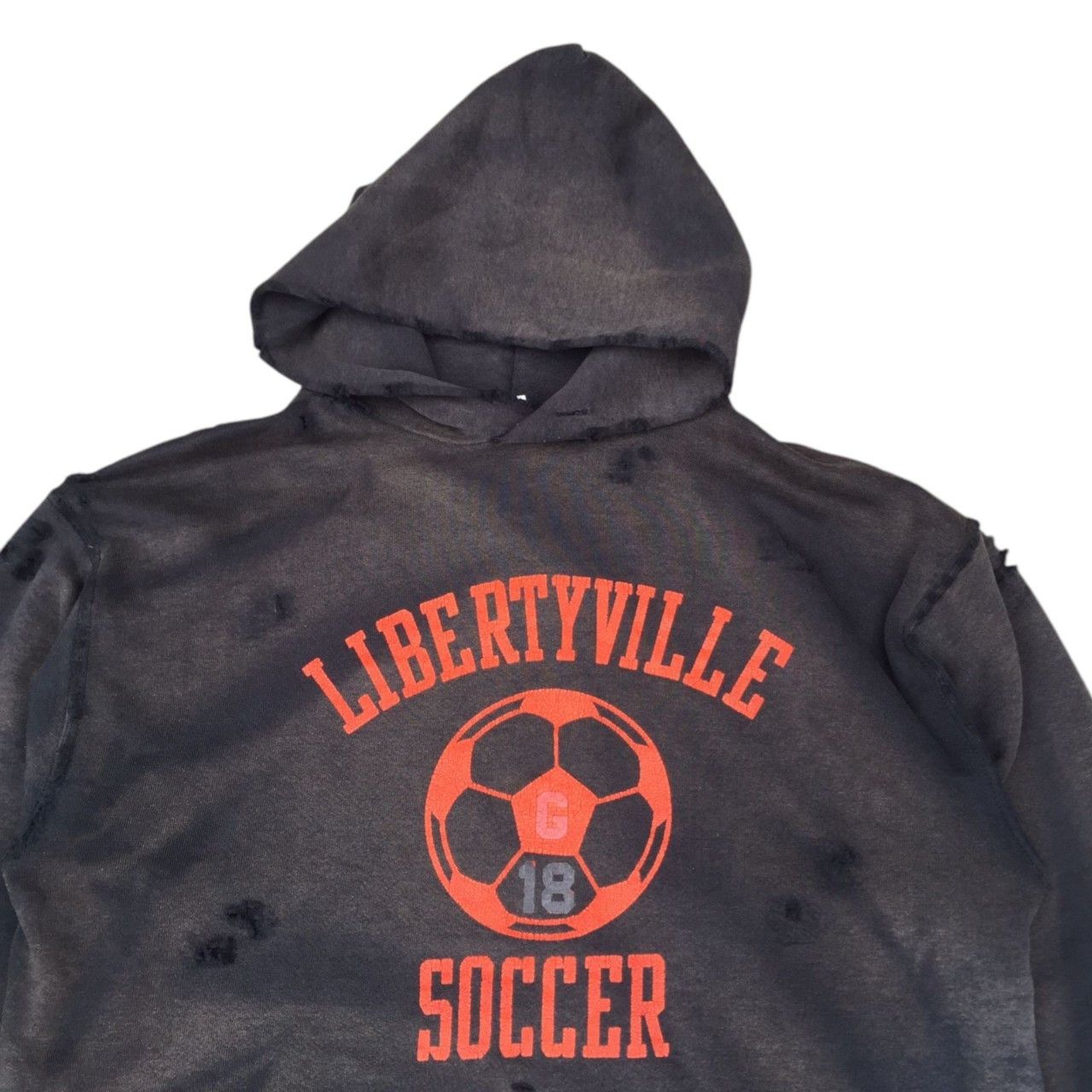 Russell Athletic × Vintage Vintage Russell Athletic Distressed Sunfaded Hoodies Size US L / EU 52-54 / 3 - 3 Thumbnail