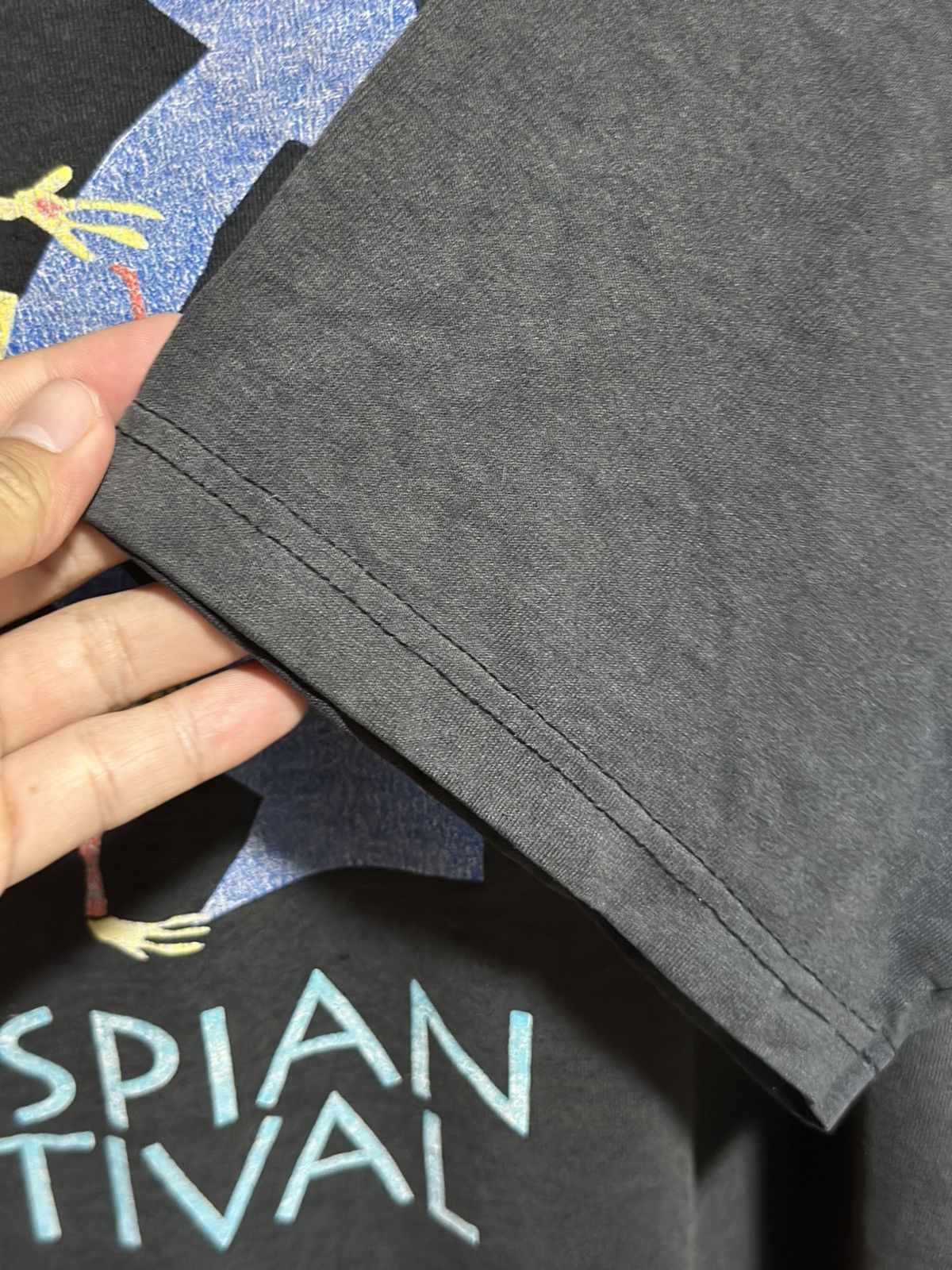 Fruit Of The Loom Thrashed vintage 1998 International The Spian Fest Tee Size US XXL / EU 58 / 5 - 7 Thumbnail
