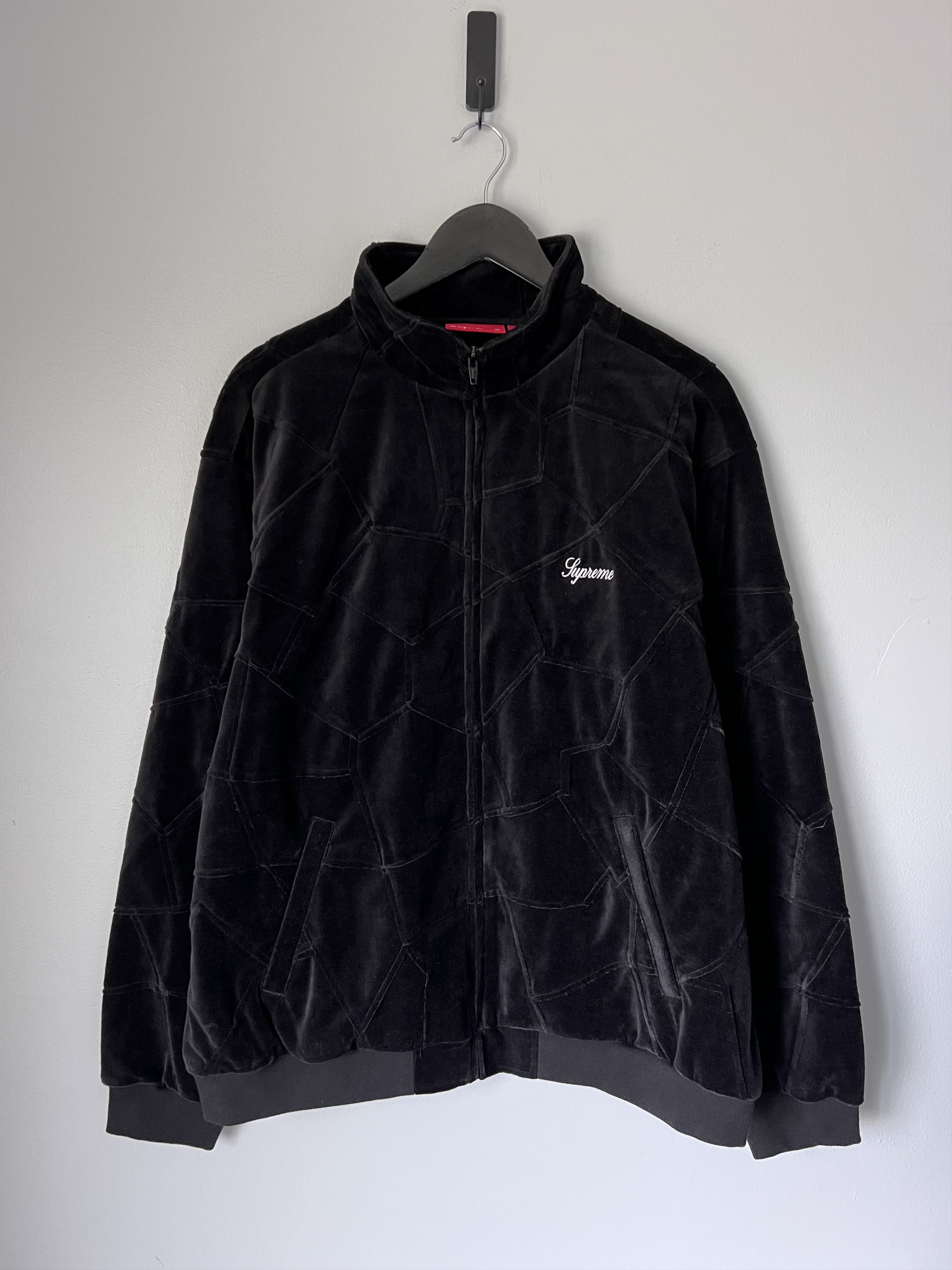 Supreme Patchwork Velour Track Jacket 黒 Supreme Patchwork Velour Track Jacket Dark Navy | eBay