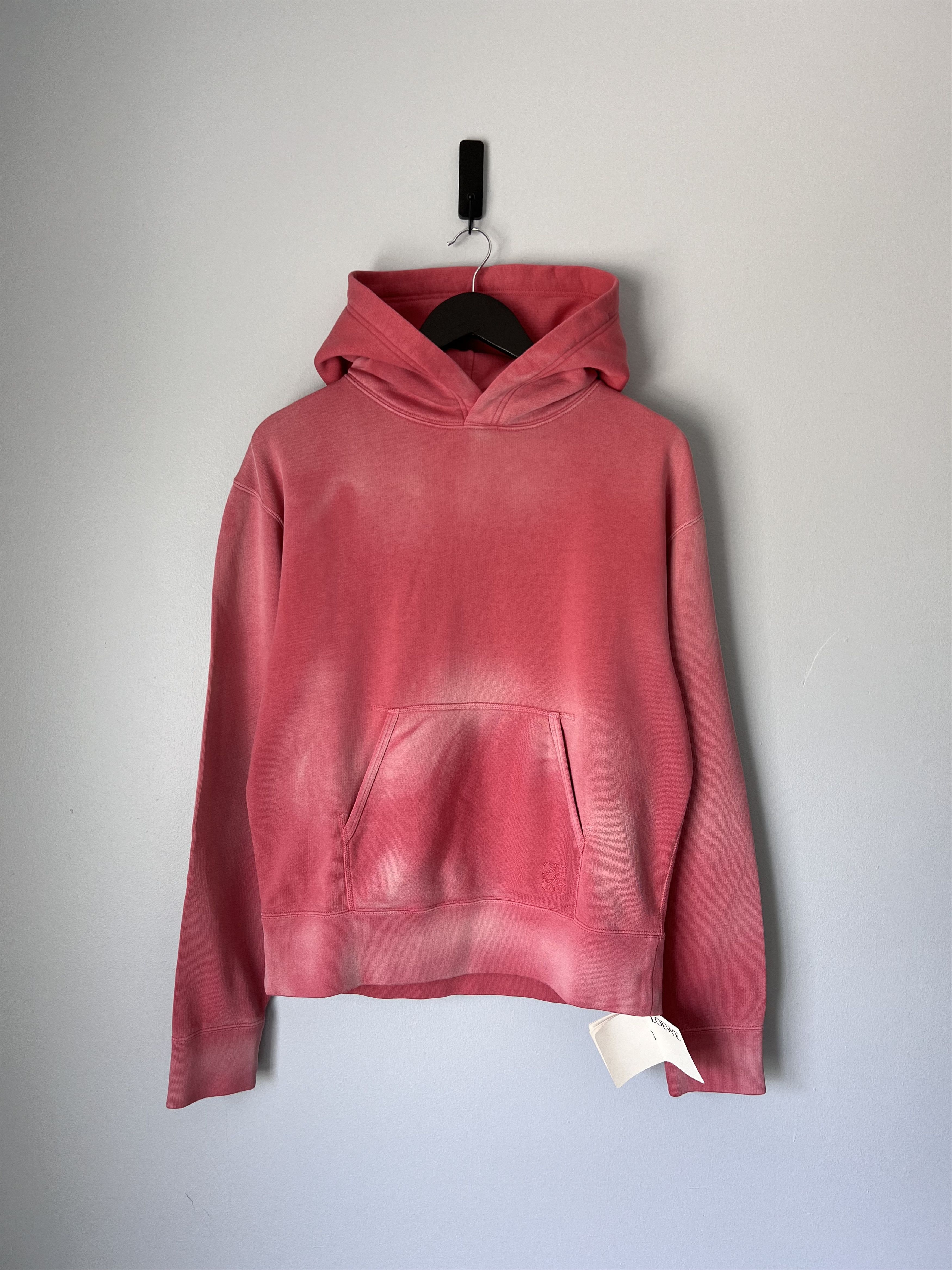 Loewe Loewe Slim Fit Washed Hoodie in Washed Pink Size US M / EU 48-50 / 2 - 1 Thumbnail