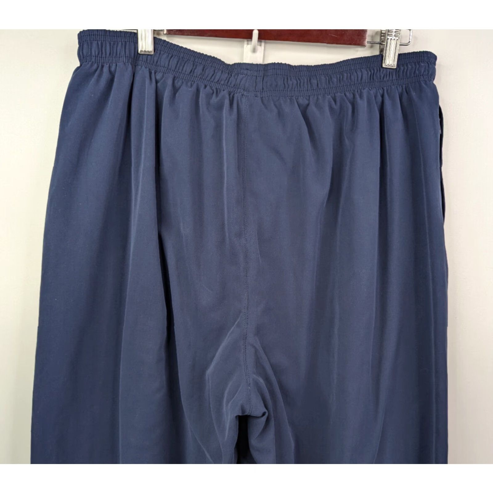 Adidas VINTAGE Adidas Equipment Track Pants Jogger Navy Blue Ankle Zip Size Large Size US 33 - 5 Thumbnail