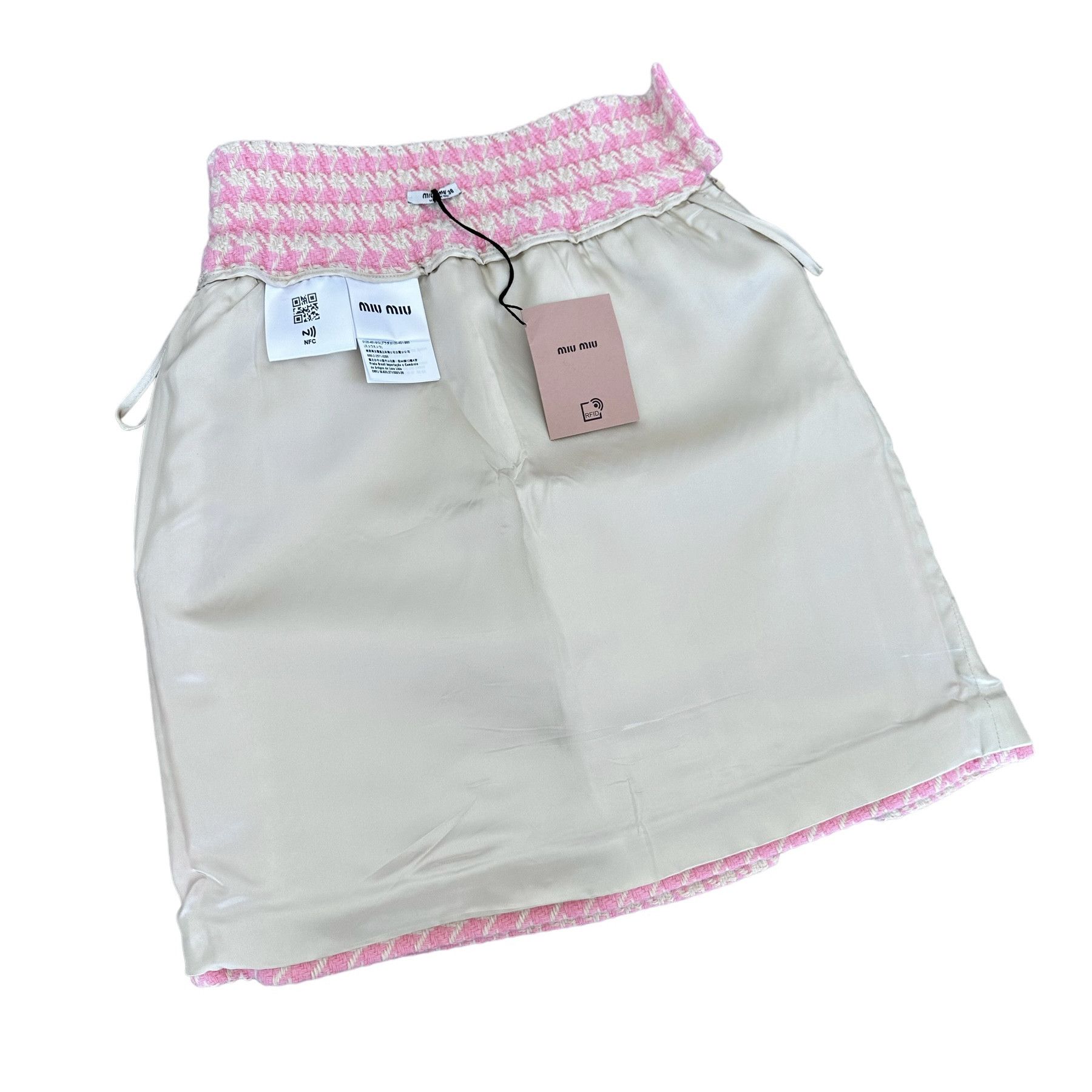 Miu Miu Miu Miu Pink Plaid Mini Skirt Sz 38 / 2US Size 25" / US 0 / IT 36 - 3 Thumbnail