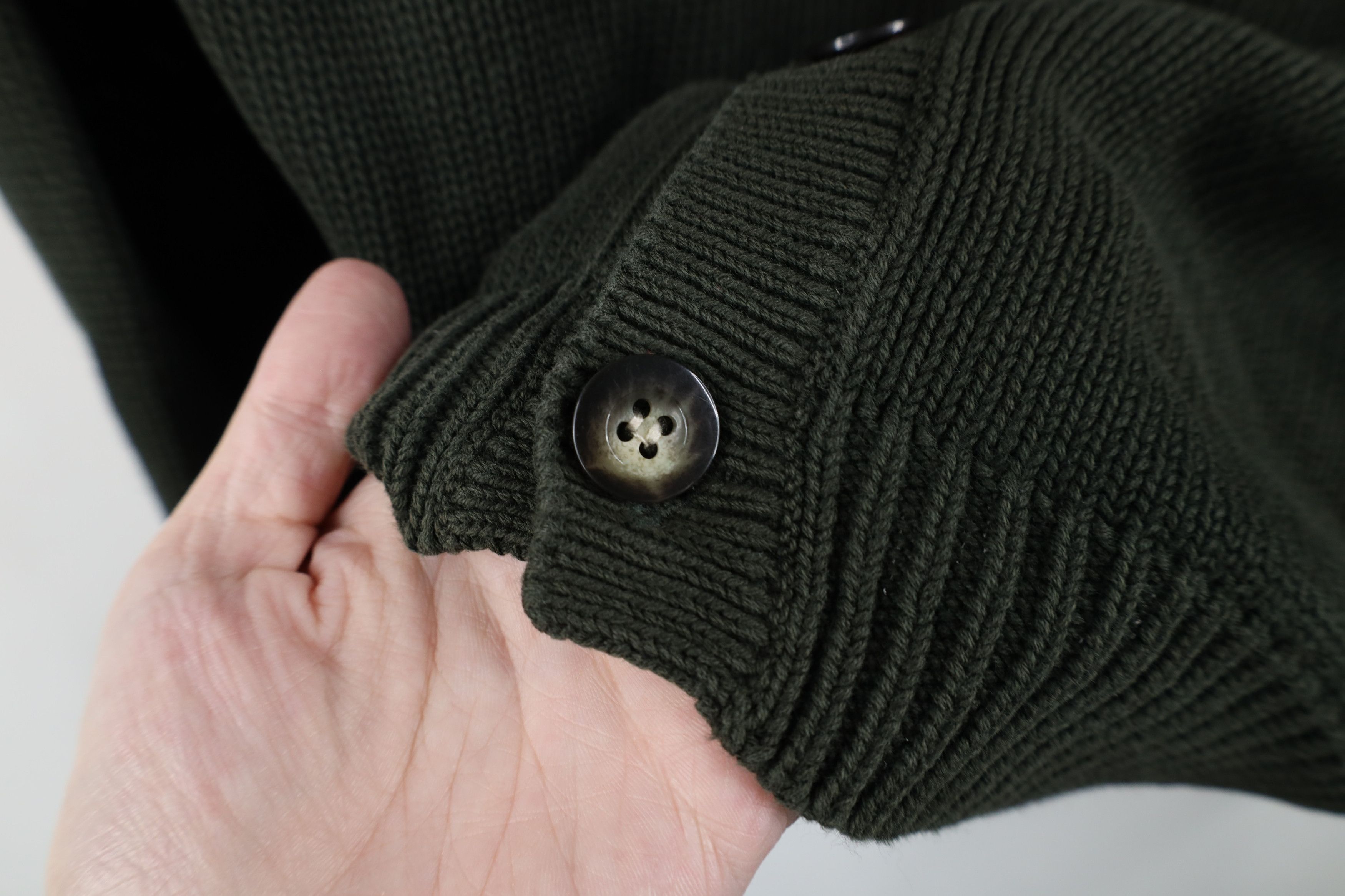 Eddie Bauer Vintage 90s Eddie Bauer Cotton Knit Cardigan Sweater Green Size US M / EU 48-50 / 2 - 6 Thumbnail