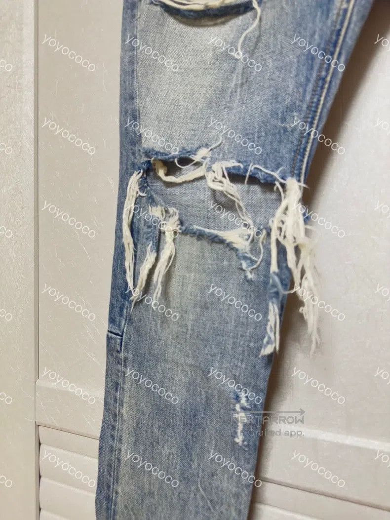 Fear of God Fear of God 4th Season 2nd Knife Cut Destruction Blue Cow Size US 32 / EU 48 - 4 Thumbnail