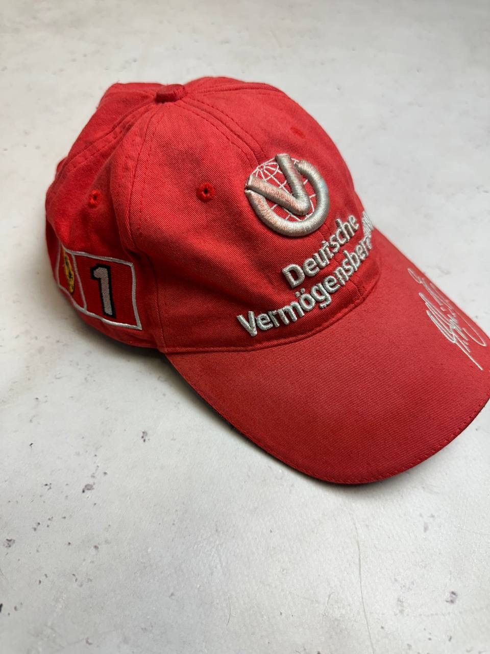 Vintage Vintage Ferarri Schumacher Racing F-1 Cap Y2K Os Size ONE SIZE - 4 Thumbnail