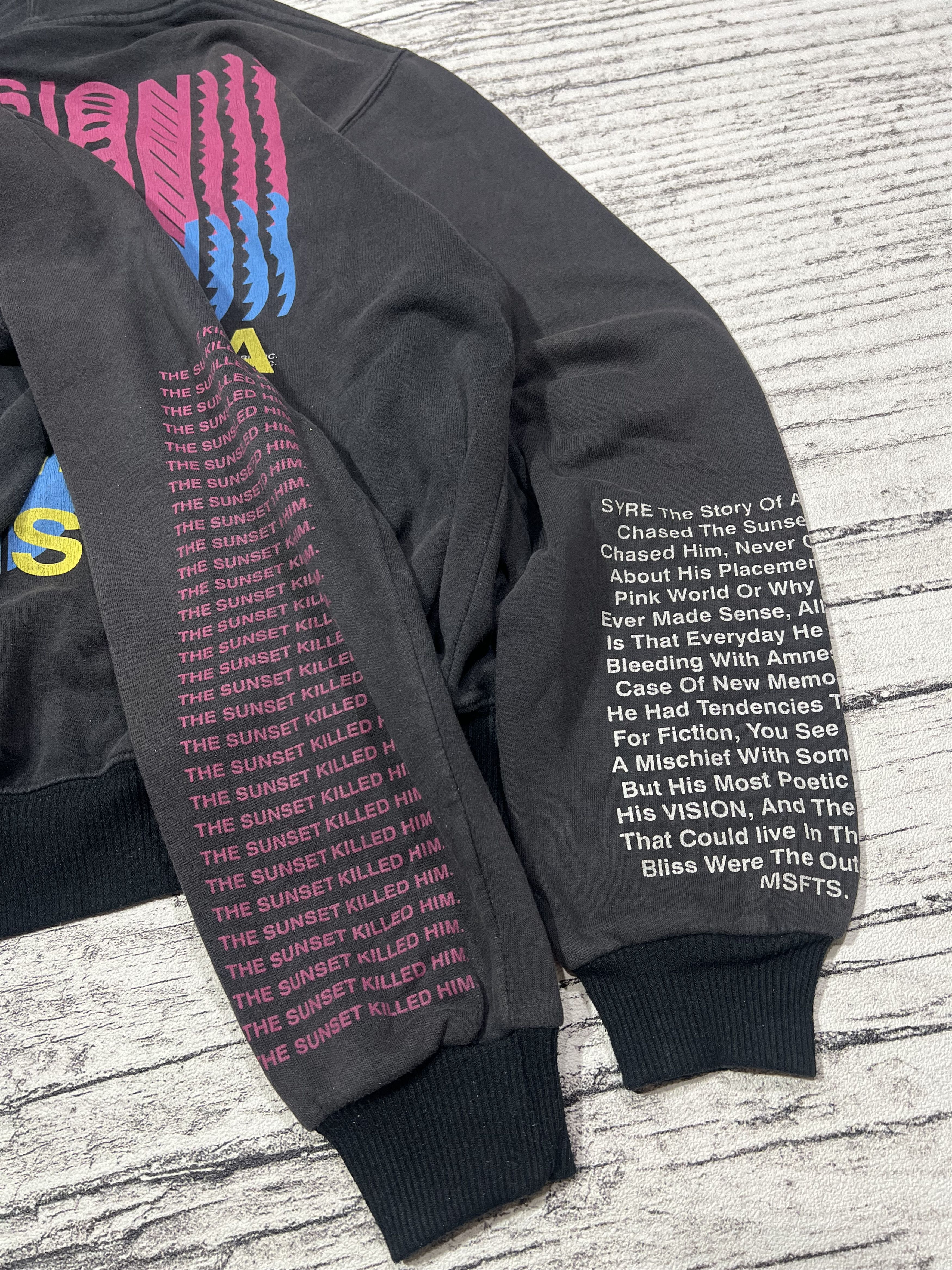 Japanese Brand 2000s Syre Jaden Smith Poem Faded Hoddie y2k Lgb Ifsix Size US L / EU 52-54 / 3 - 5 Thumbnail
