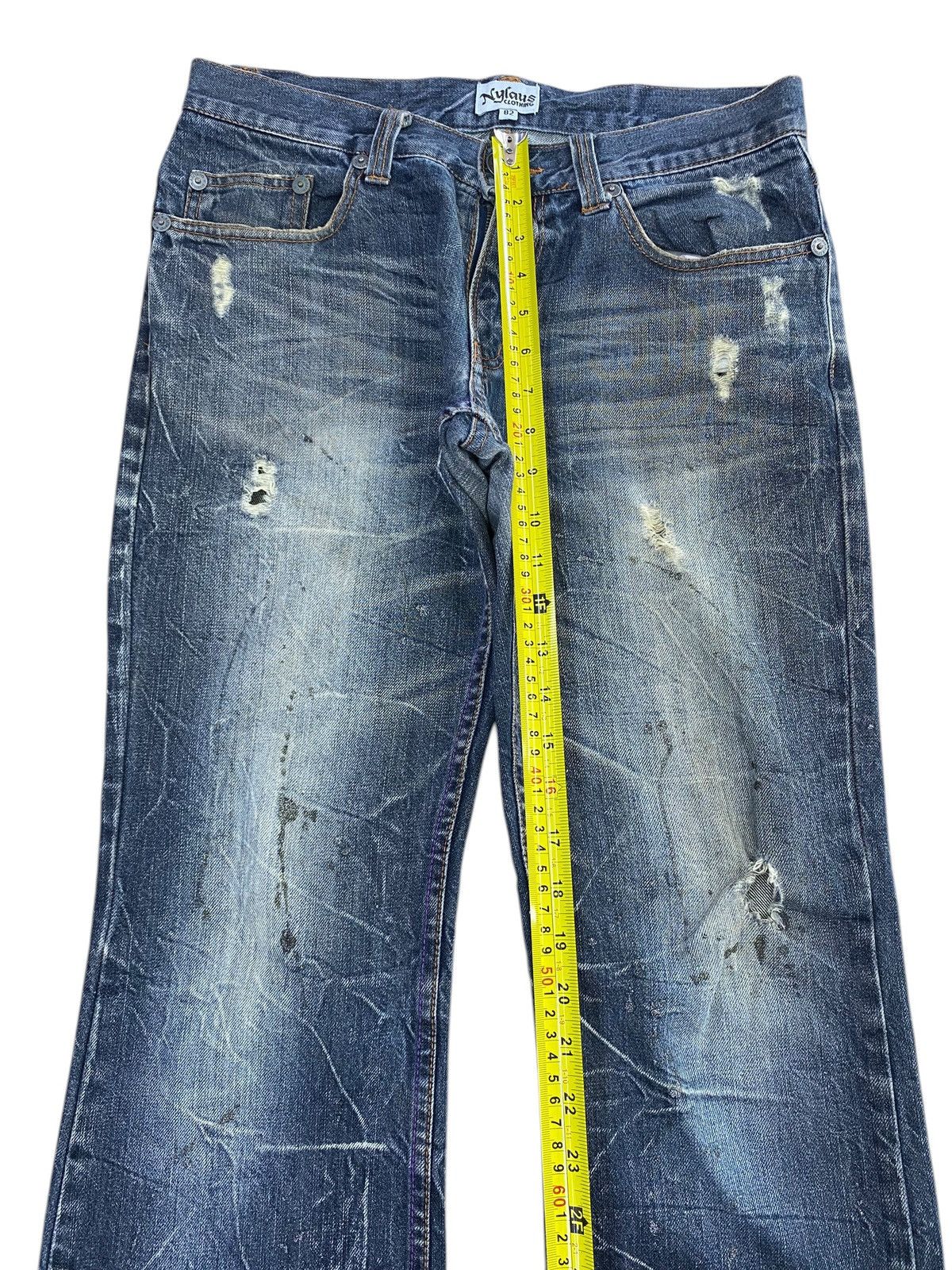 Japanese Brand Japanese Brand Thunder Wash Ripped Style Bootcut Jeans Size US 32 / EU 48 - 6 Thumbnail