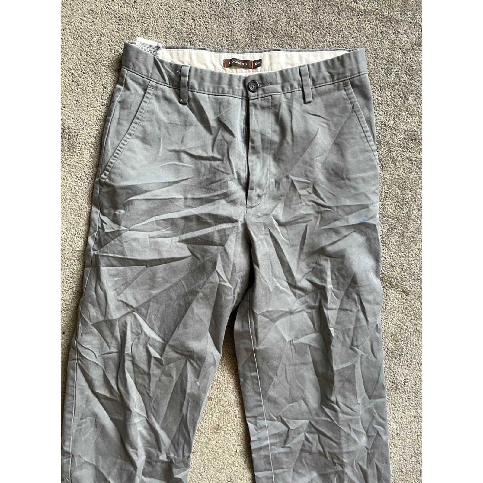 Dockers DOCKERS D3 Gray Men FLAT FRONT Dress Pants 30x30 Size US 30 / EU 46 - 2 Thumbnail