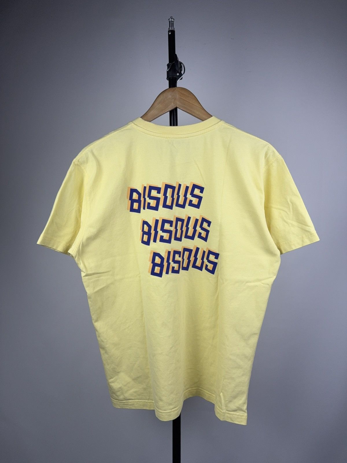 Japanese Brand Bisous France 00s Skateboards Sk8 Yellow Graphic Logo Tee Size US M / EU 48-50 / 2 - 1 Thumbnail