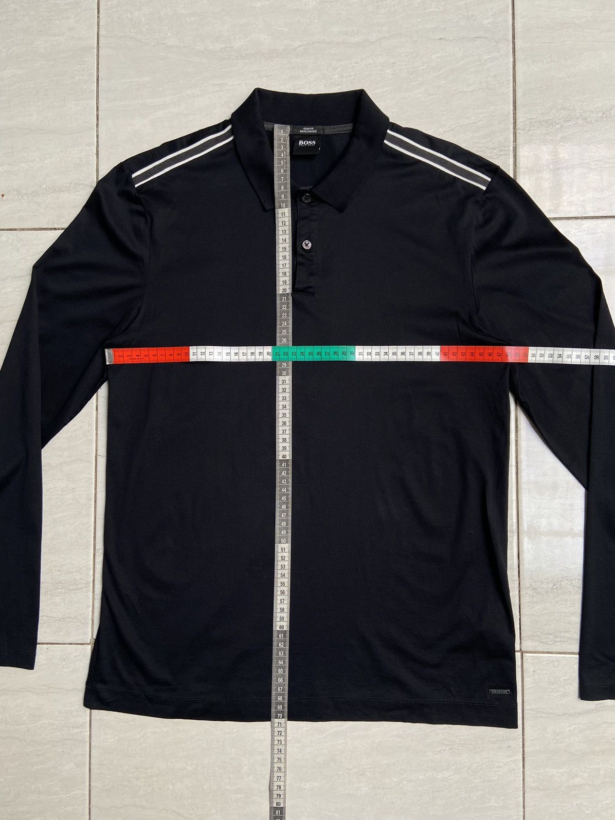 Hugo Boss HUGO BOSS Black Long T-shirt Size US S / EU 44-46 / 1 - 2 Thumbnail