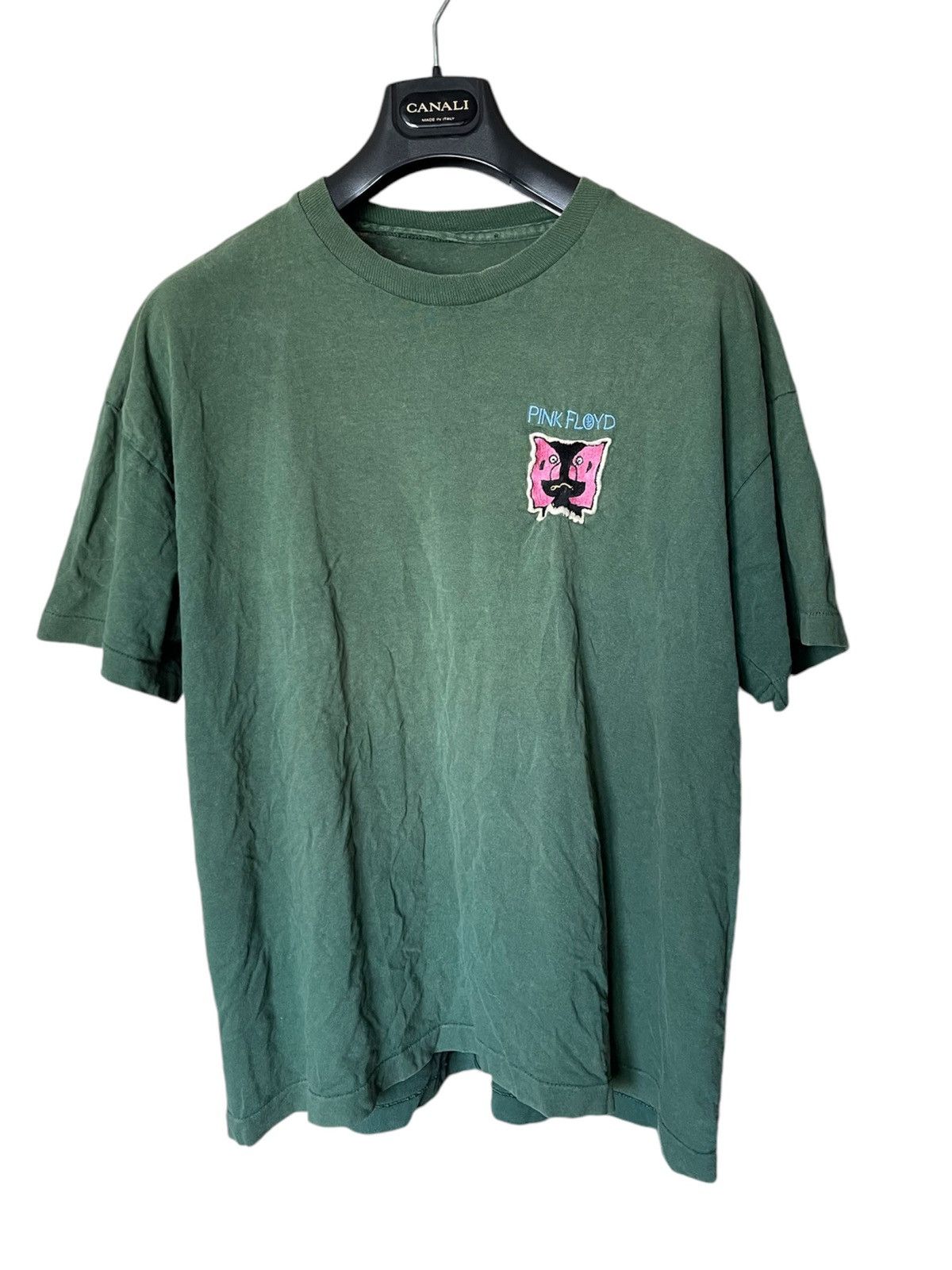 Band Tees × Pink Floyd × Vintage 90’s Pink Floyd Vintage embroidered t-shirt tee rare Size US L / EU 52-54 / 3 - 1 Thumbnail